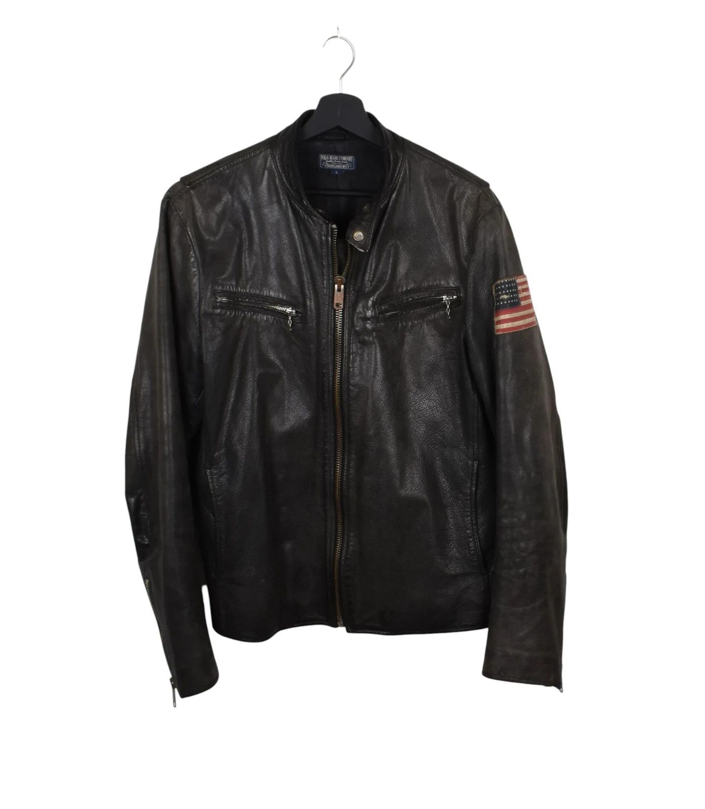 Ralph Lauren Ralph Lauren Men Leather Jacket Size L, S1553 Size US L / EU 52-54 / 3 - 1 Thumbnail
