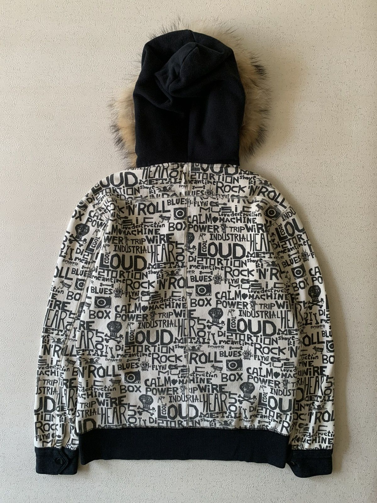 Japanese Brand LEVI’S ENGINEERED ROCK N ROLL FAUX FUR HOODIE IF6W9 STYLE Size US M / EU 48-50 / 2 - 11 Thumbnail