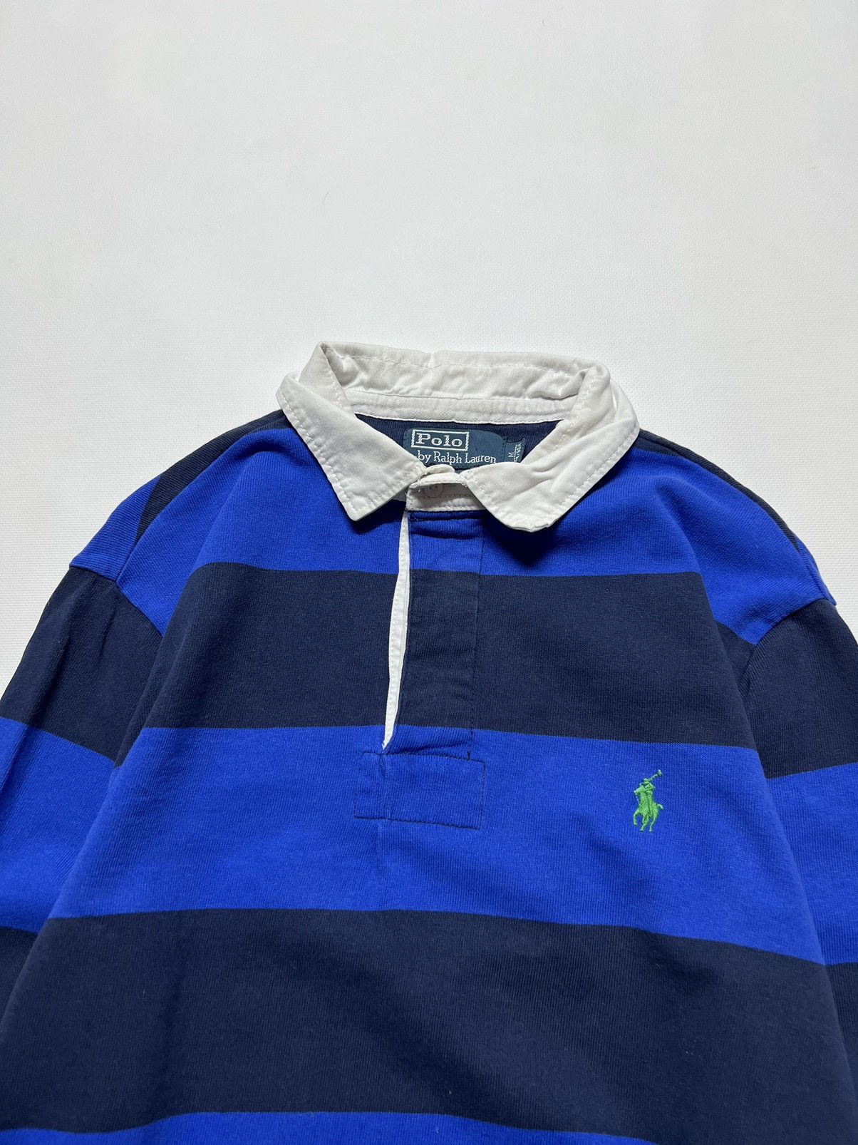 Vintage Vintage Y2k Polo By Ralph Lauren Striped Rugby Long Sleeve Size US M / EU 48-50 / 2 - 1 Thumbnail