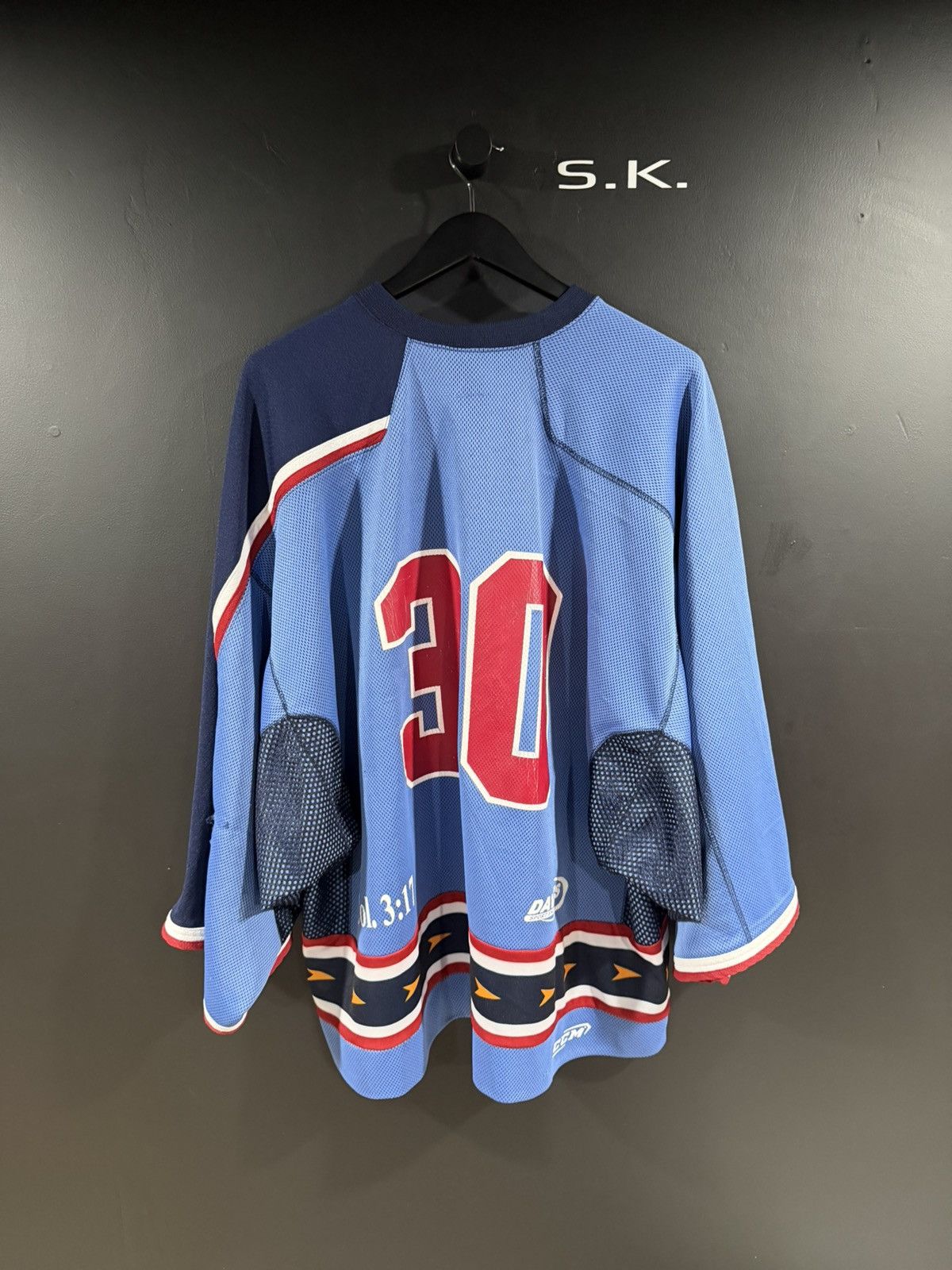 Vintage 1990s Vintage Okontoe Jesus Distressed Grunge Goalie Jersey Size US XXL / EU 58 / 5 - 8 Thumbnail