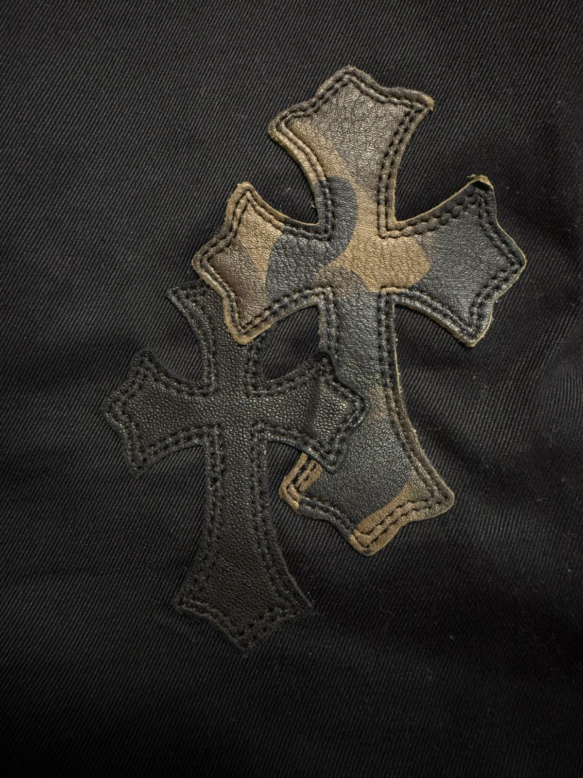 Chrome Hearts Chrome hearts chino black and camouflage patches Size US 31 - 10 Thumbnail