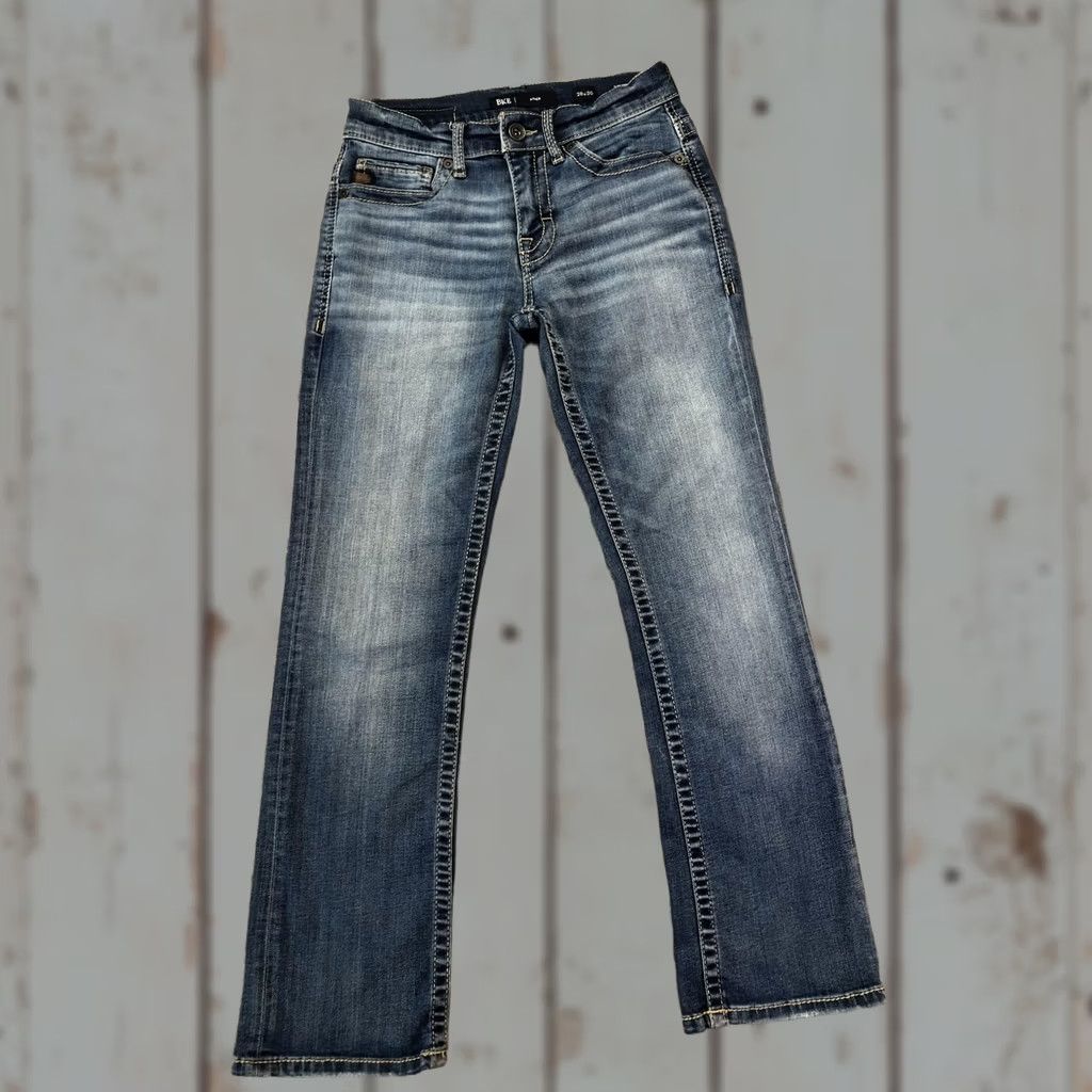 BKE BKE Aiden Jeans Mens 28x30 Blue Medium Wash Regular Straight Denim Pants Casual Pants Size US 28 / EU 44 - 1 Thumbnail