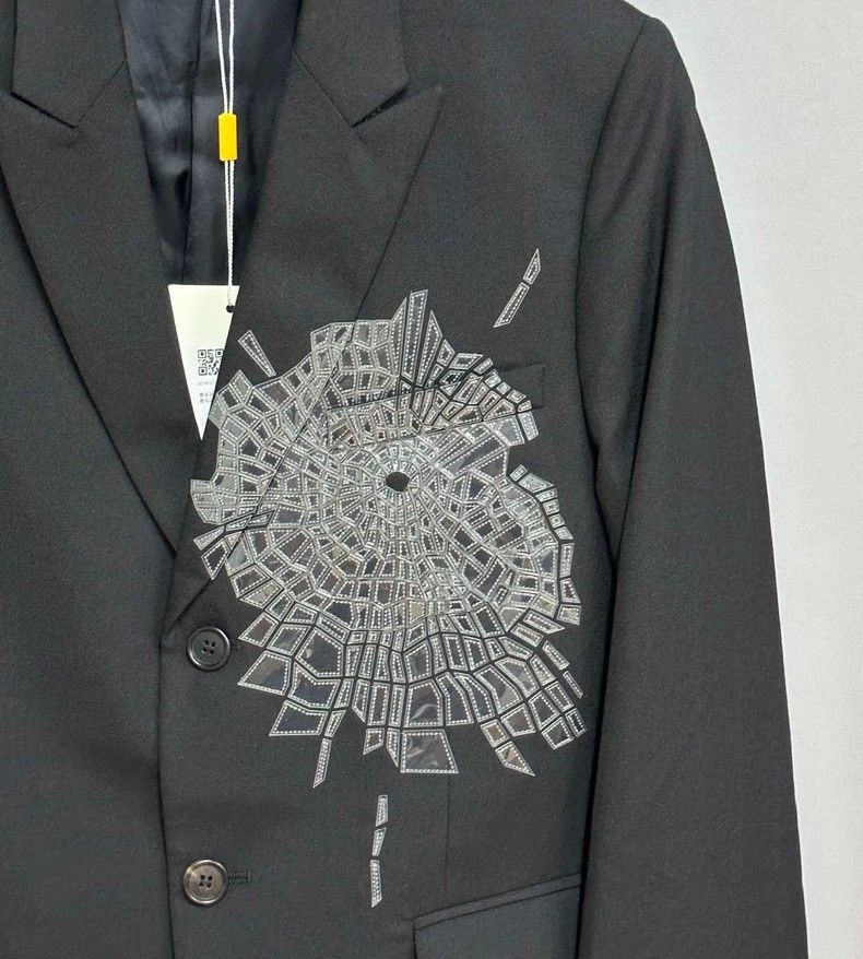 Dior Dior Broken mirror suit 2502-Nextarrow Size 46R - 4 Thumbnail