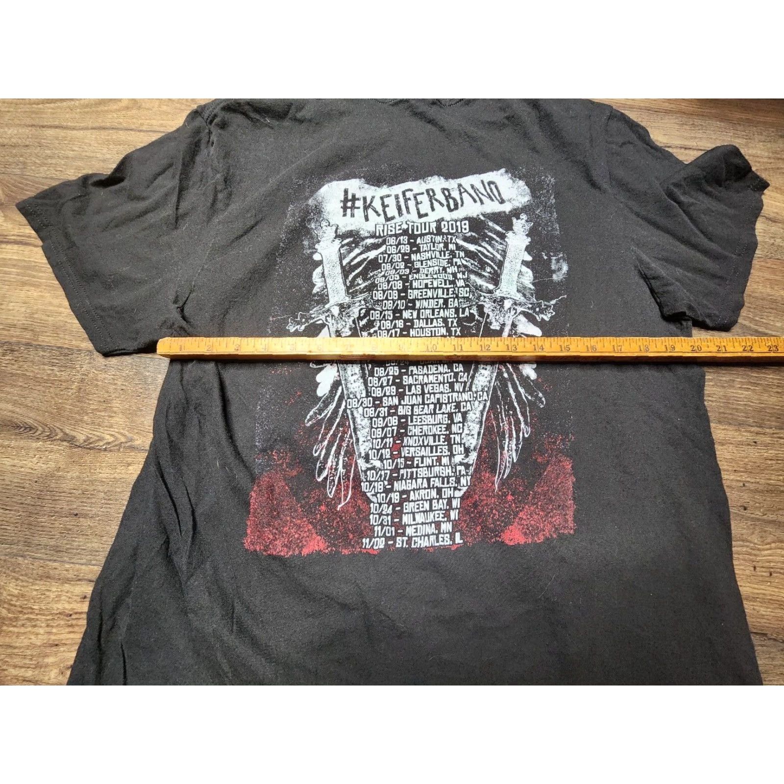 Doublet VINTAGE Tom Keifer Band T-Shirt Men 2XL Short Sleeve Black Music Tour 2019 Size US XXL / EU 58 / 5 - 4 Thumbnail