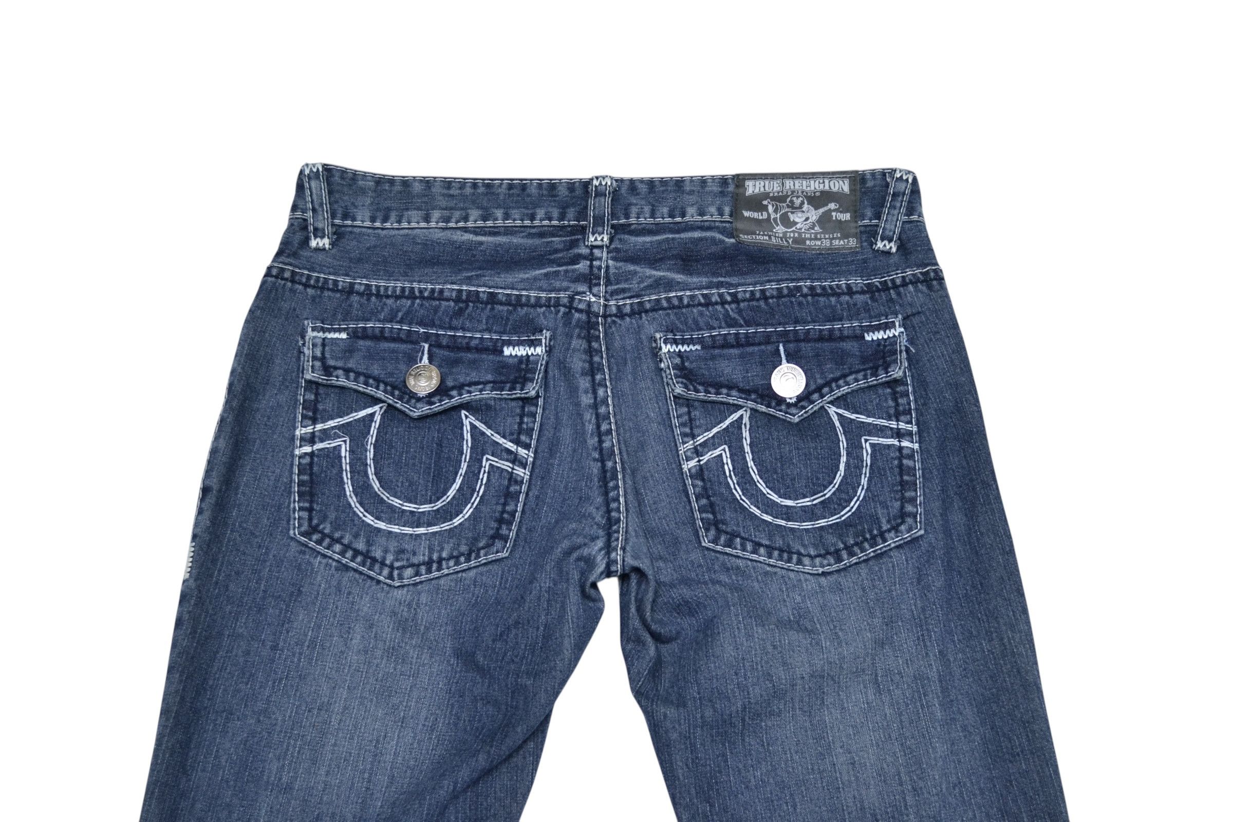 True Religion True Religion Billy Embroidered Men’s Blue Jeans Size US 38 / EU 54 - 2 Thumbnail