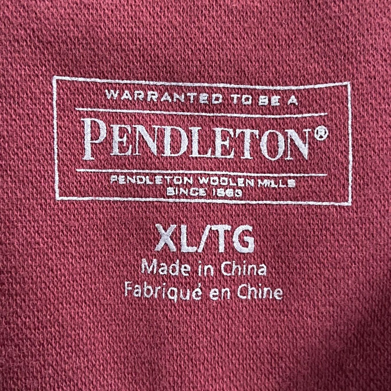 Pendleton VINTAGE Pendleton Sweater Shirt Mens XL Red 1/4 Zip Pullover Long Sleeve Classic Outdoor 90s Mens XL Size US XL / EU 56 / 4 - 6 Thumbnail