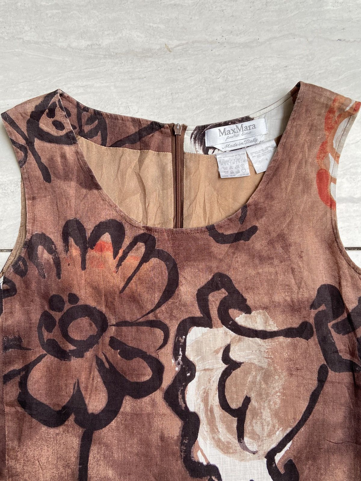 Max Mara MAX MARA Motive Brown Dress Size XS / US 0-2 / IT 36-38 - 10 Thumbnail