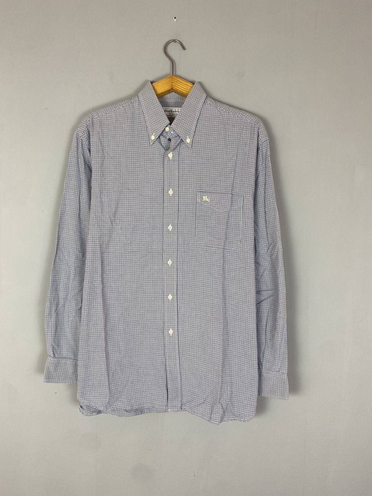 Burberry Vintage 90s Burberrys shirt Size US XL / EU 56 / 4 - 1 Thumbnail