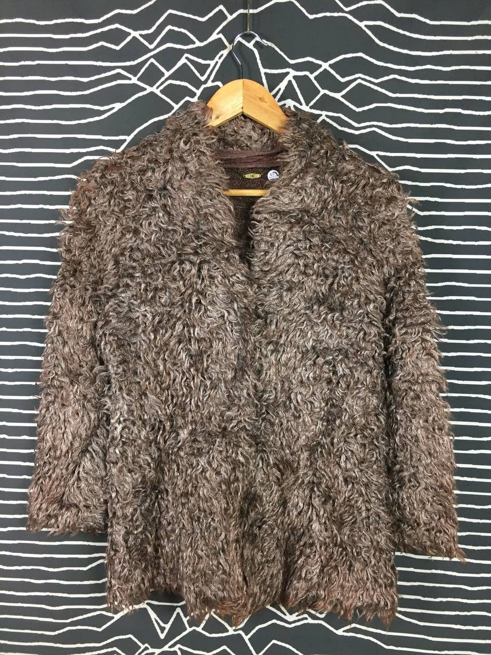 Hiroko Koshino Homme Hiroko Koshino HK Faux Fur Cardigan Jacket Size XS / US 0-2 / IT 36-38 - 2 Thumbnail