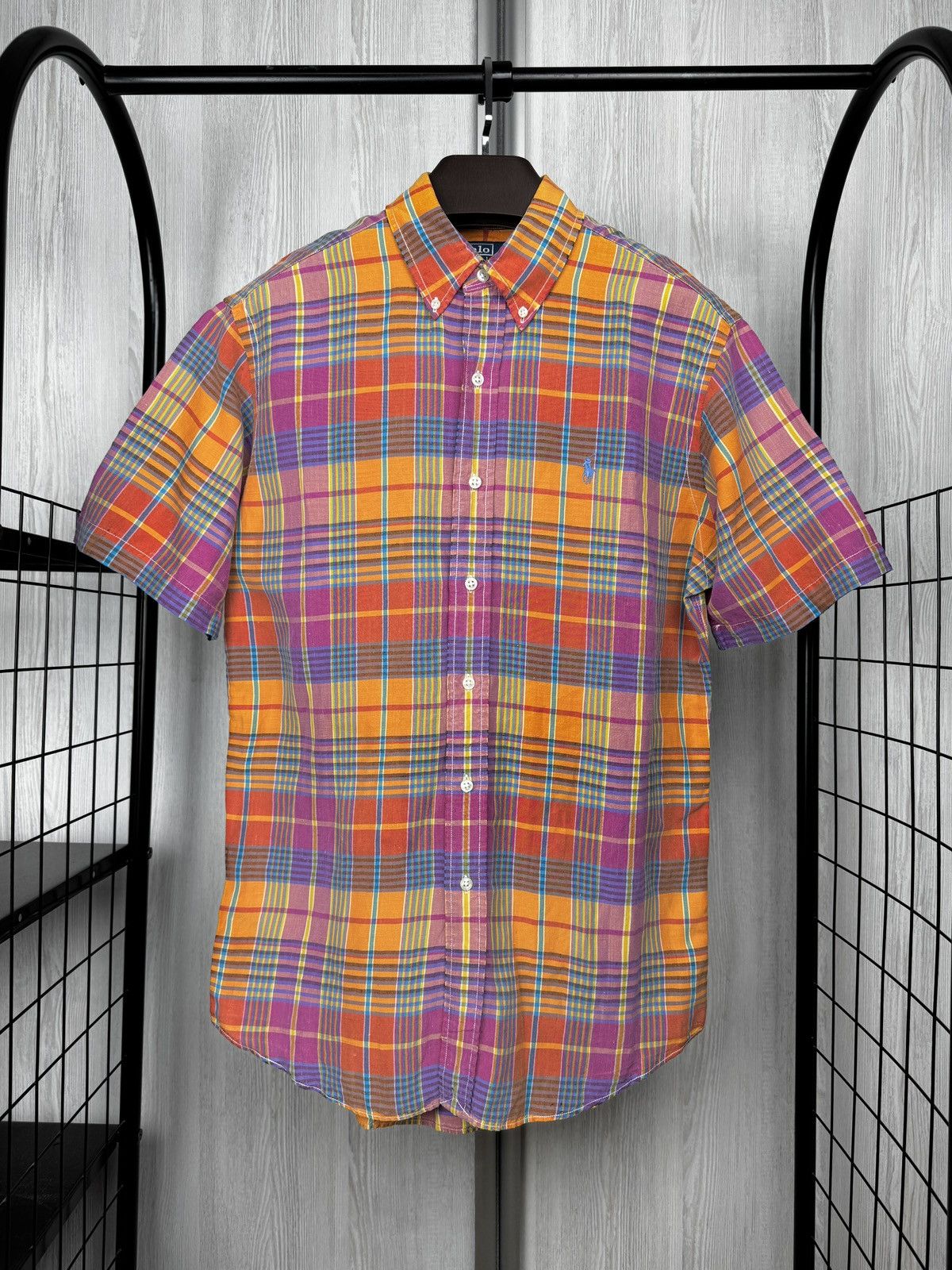 Polo Ralph Lauren Ralph Lauren Shirt Mens Madras Plaid Linen Silk Custom Fit M Size US M / EU 48-50 / 2 - 2 Thumbnail