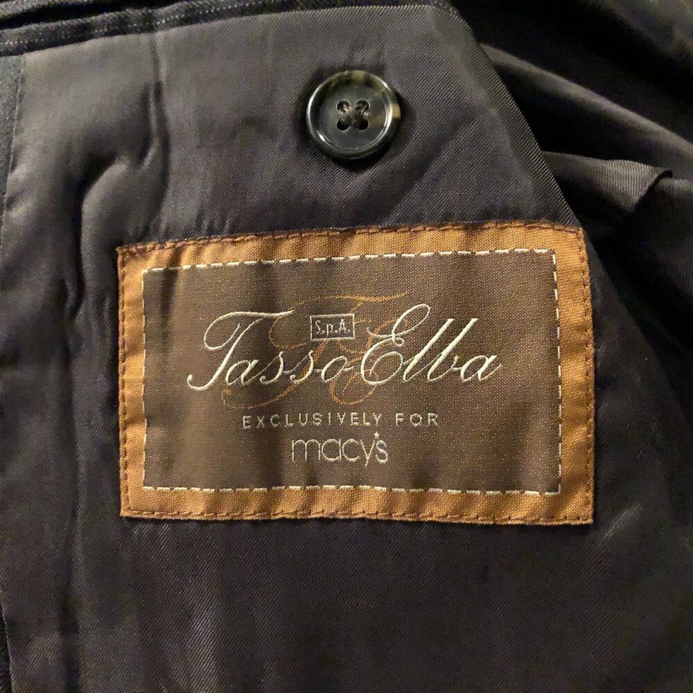 Tasso Elba tasso elba men's 100%wool sport coat jacket blazer 40R Size 40R - 5 Thumbnail