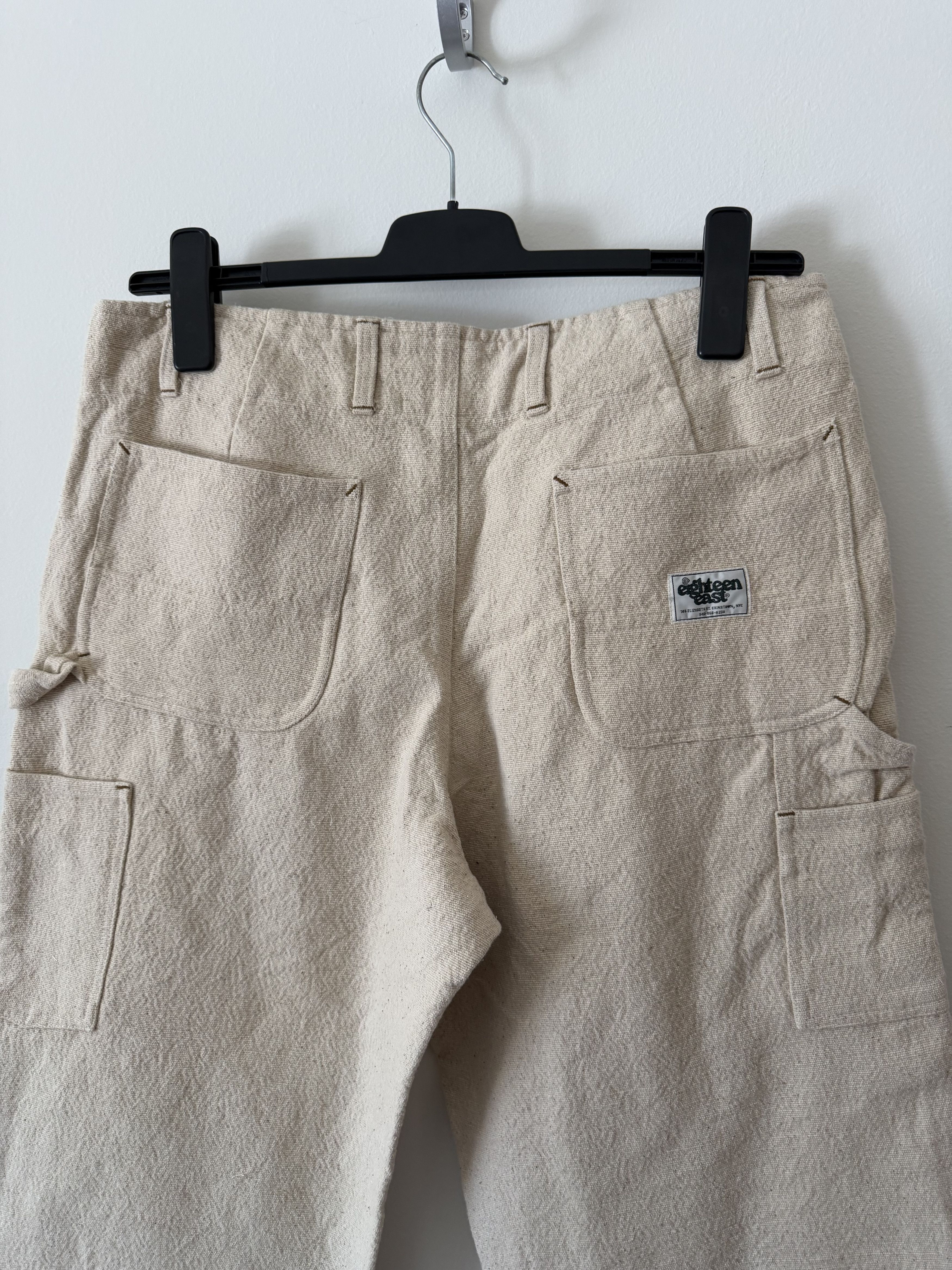 18 East 18 East Eli Hand Embroidered Double Knee Pants in Ecru White Size US 34 / EU 50 - 7 Thumbnail