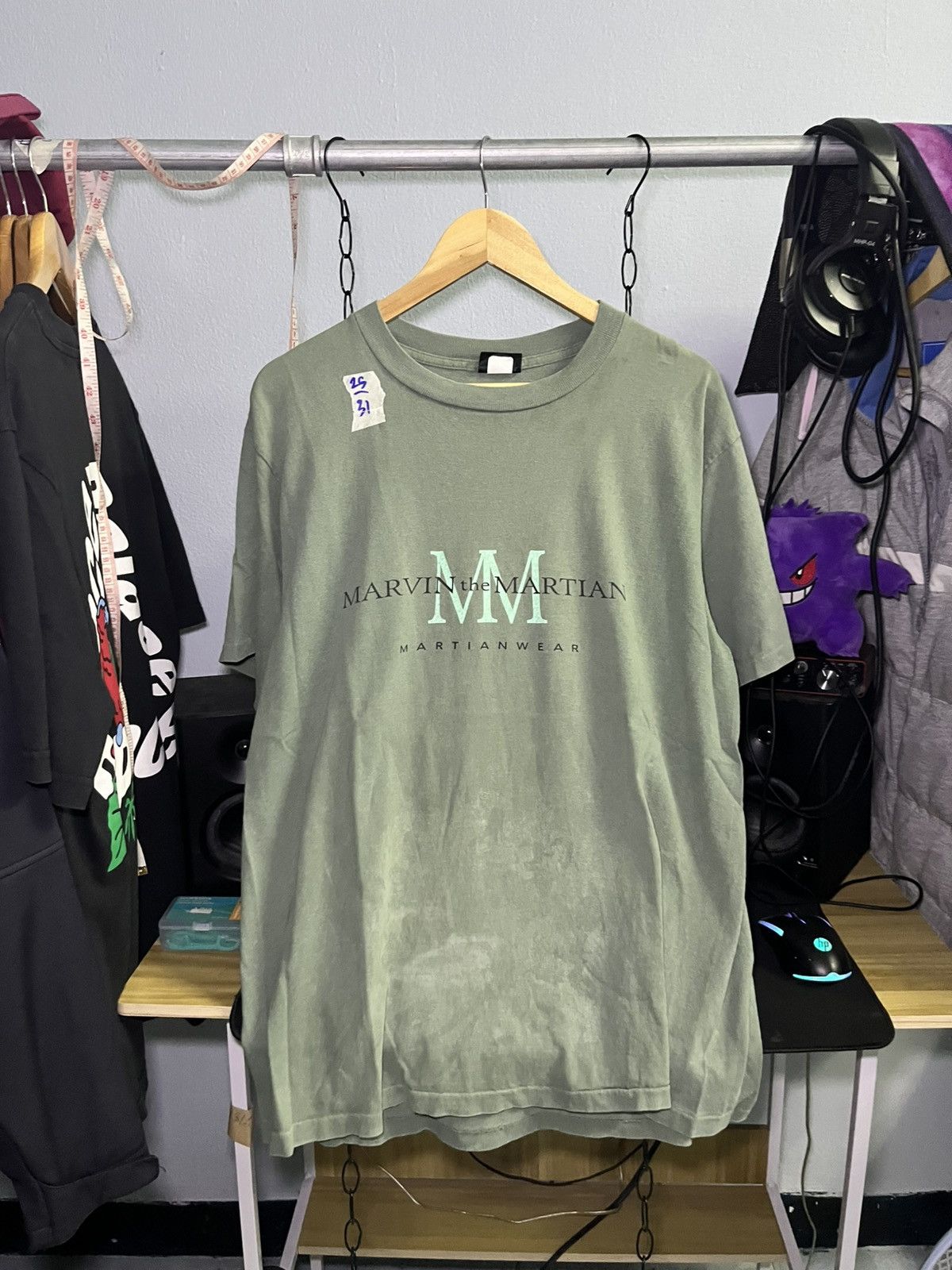 Warner Bros VTG 1995'S Looney Tunes Marvin The Martian “Martian Wear” XL Size US L / EU 52-54 / 3 - 2 Thumbnail