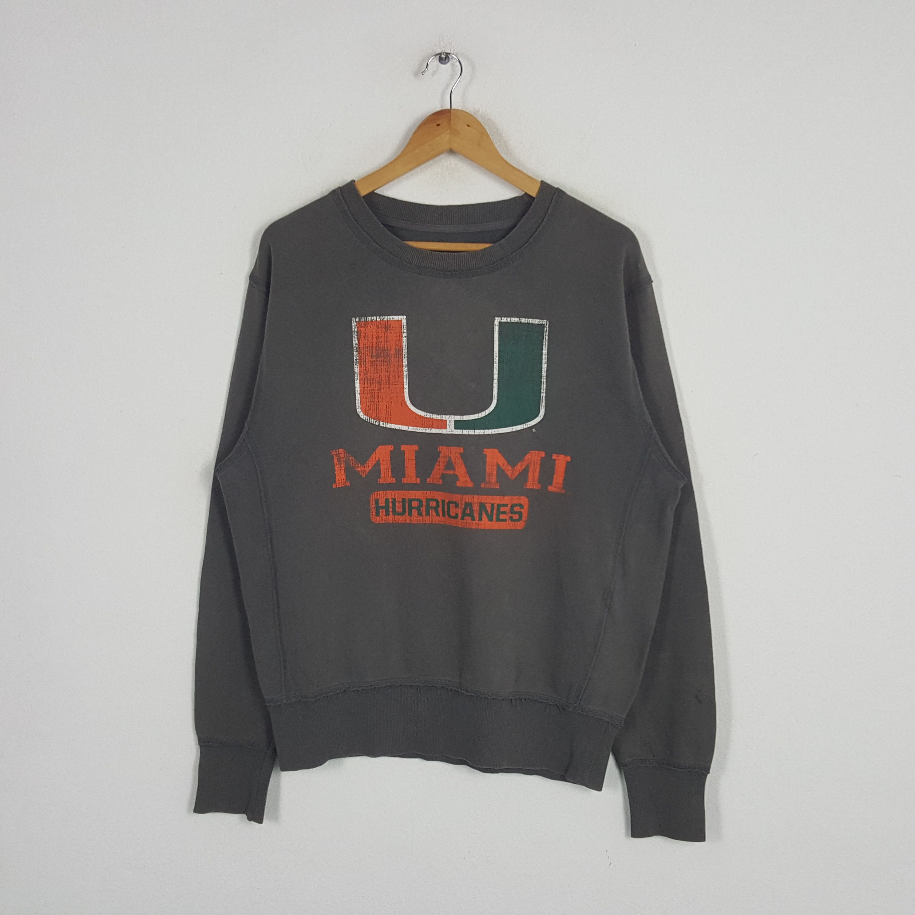 Colosseum Athletics × NFL × Vintage Vintage Miami Hurricanes American Football Team Sweatshirt Size US M / EU 48-50 / 2 - 1 Thumbnail