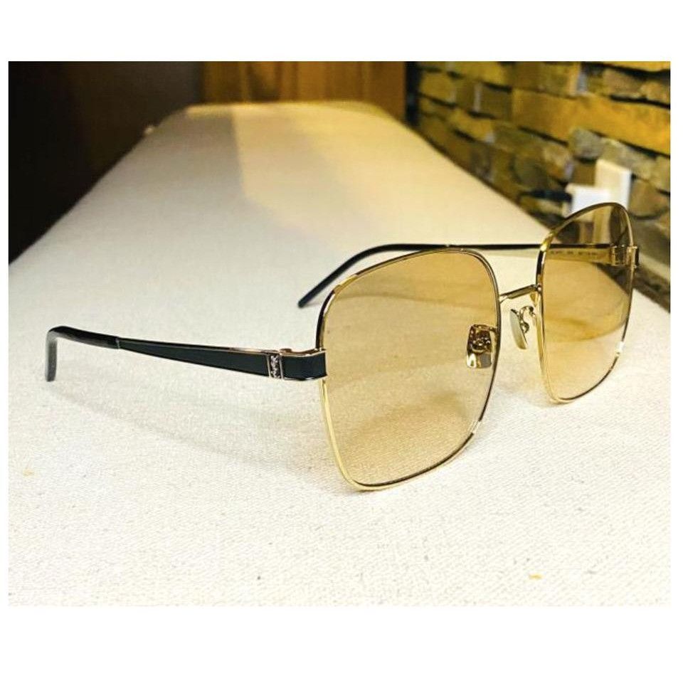 image of YVES Saint Laurent Slm75-005-60 60Mm New Sunglasses in Gold, Women's