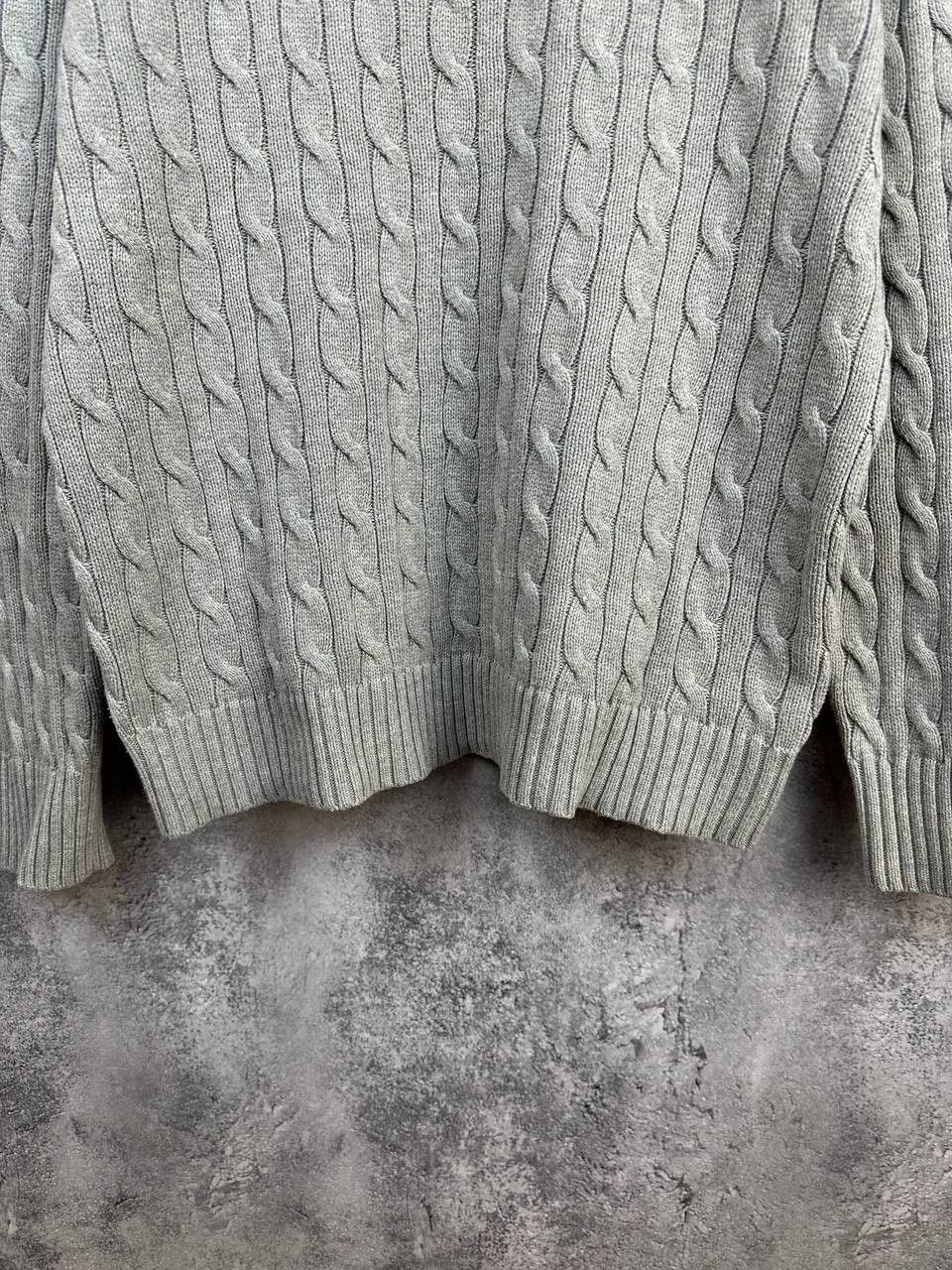 Polo Ralph Lauren Polo Ralph Lauren Cable Knit Crew Neck Sweater Gray LS Size XL / US 12-14 / IT 48-50 - 7 Thumbnail