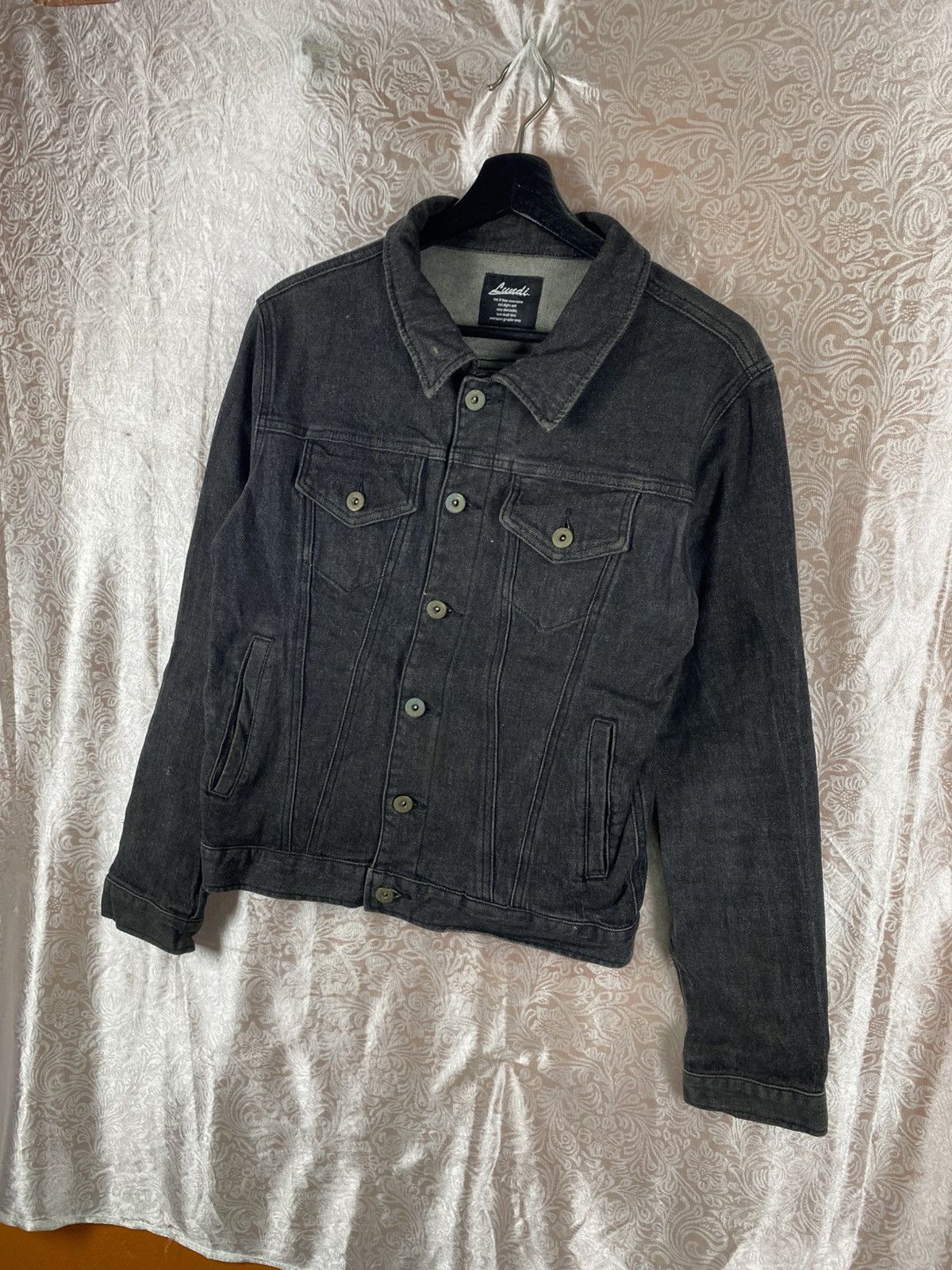 Vintage Lazuli Black Denim Jacket Graphic “Don’t Compromise Yourself Size US S / EU 44-46 / 1 - 4 Thumbnail
