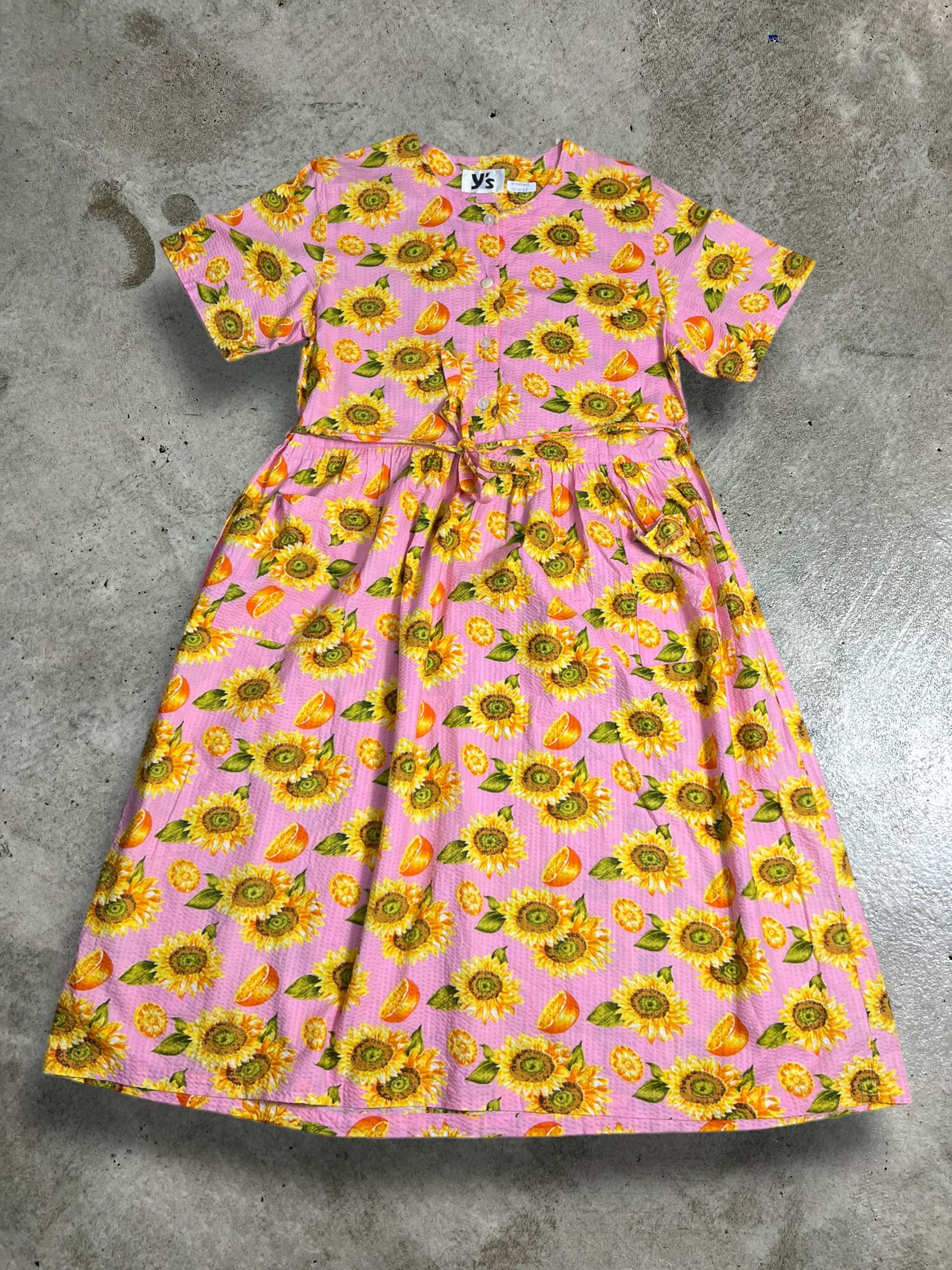 Yohji Yamamoto Y's Yohji Yamamoto Sun Flower Dress GTMPT408 Size L / US 10 / IT 46 - 1 Thumbnail