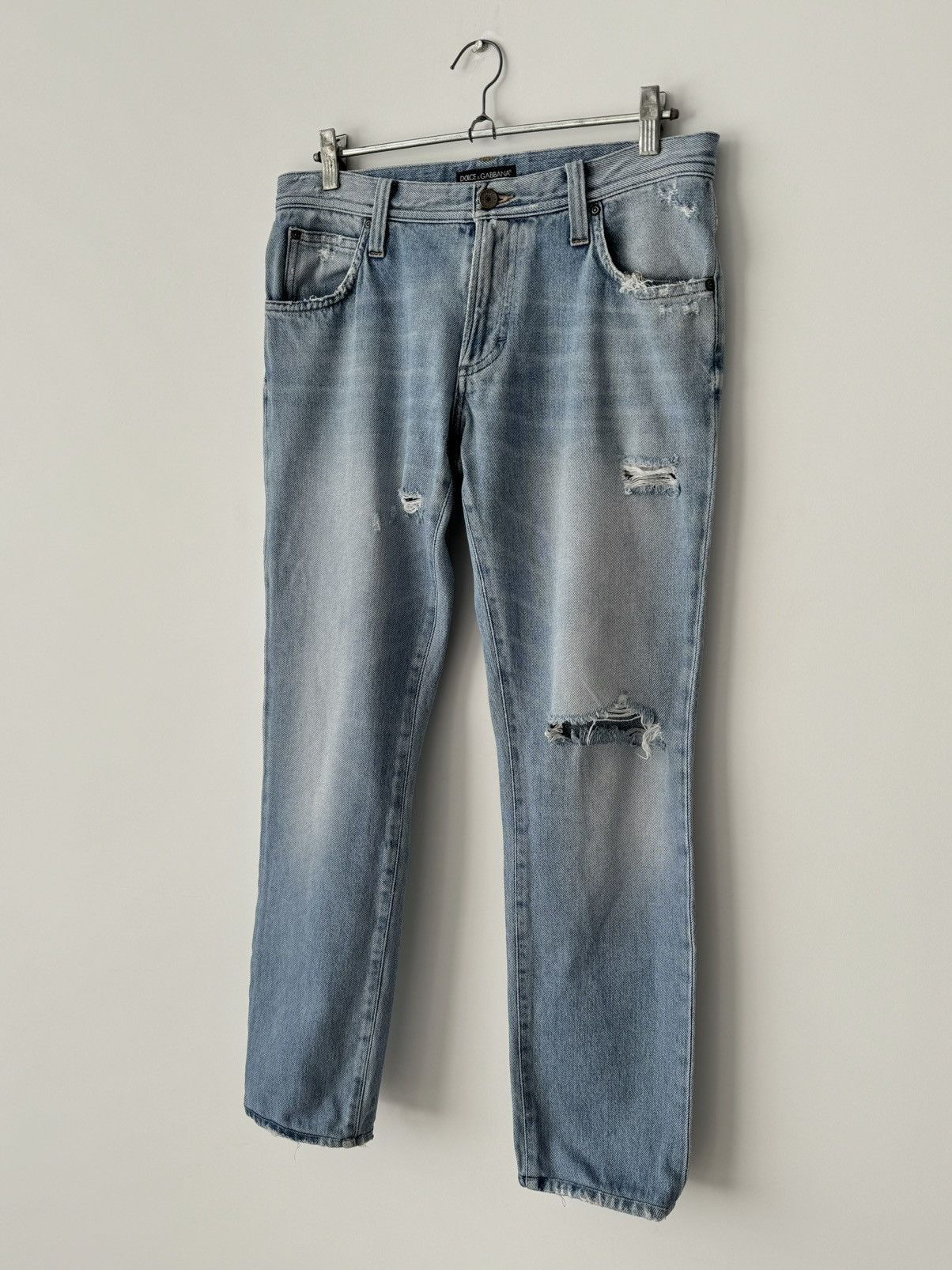Dolce & Gabbana × Vintage Vintage Dolce & Gabbana Opium Ripped Slim Jeans Pants Size US 32 / EU 48 - 3 Thumbnail