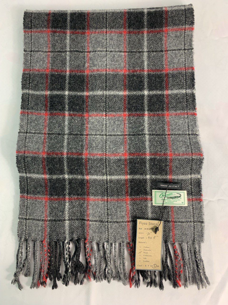 Vintage Crocodile Scarf / Muffler / Neckwear Size ONE SIZE - 2 Thumbnail