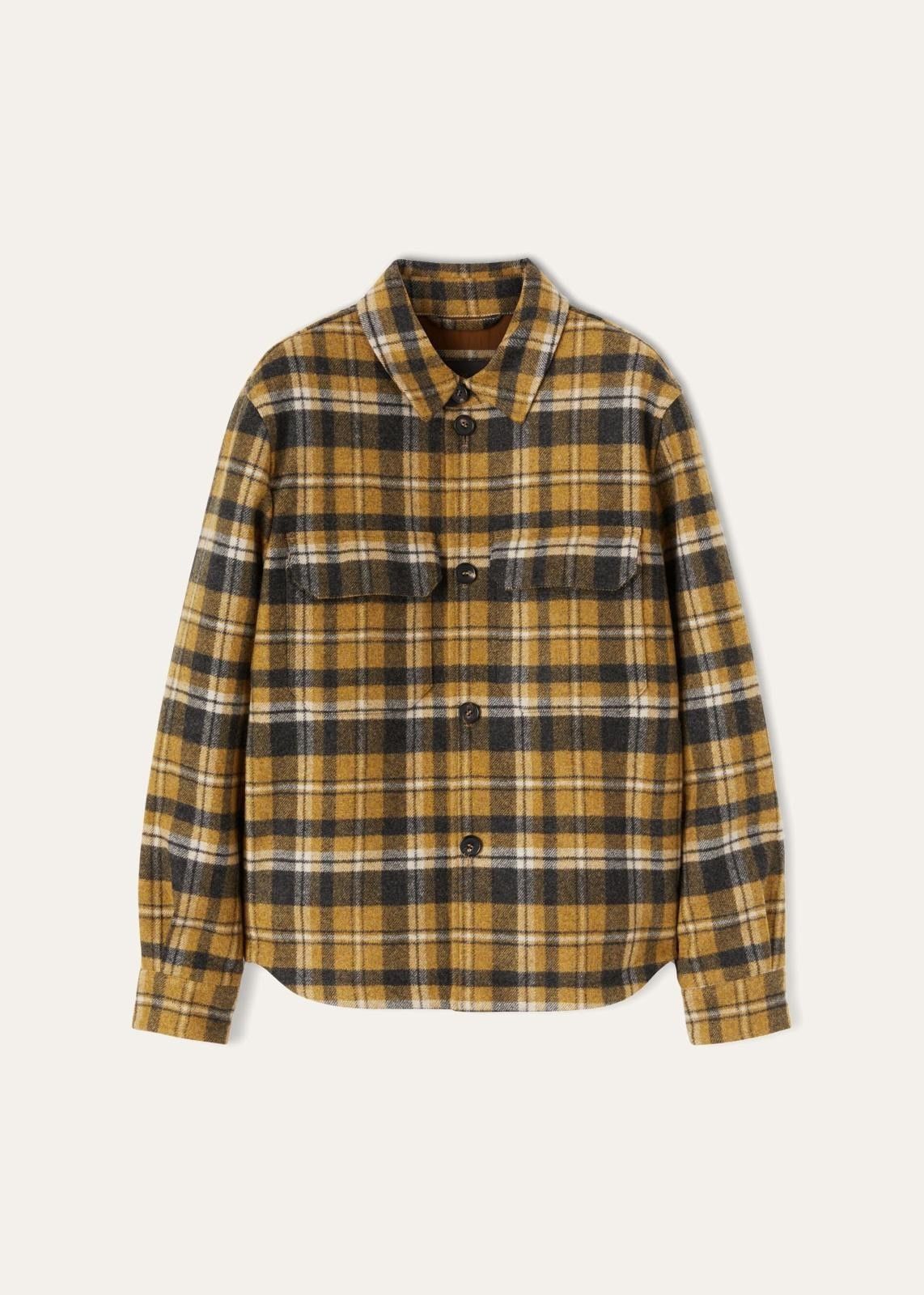 o1srvl11e0924 Alagna Cashmere Shirt Jacket in Multicolor