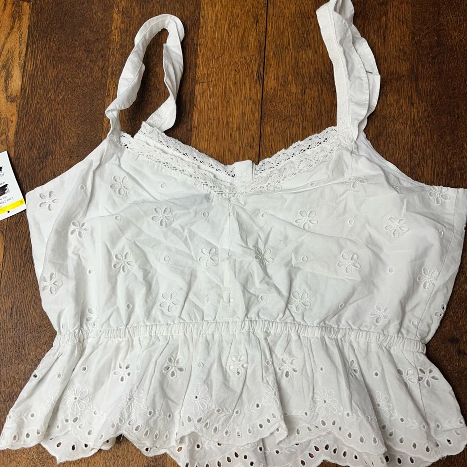 Paige Paige Marsa Eyelet White Top Anthropologie NWT size 10 Size L / US 10 / IT 46 - 10 Thumbnail