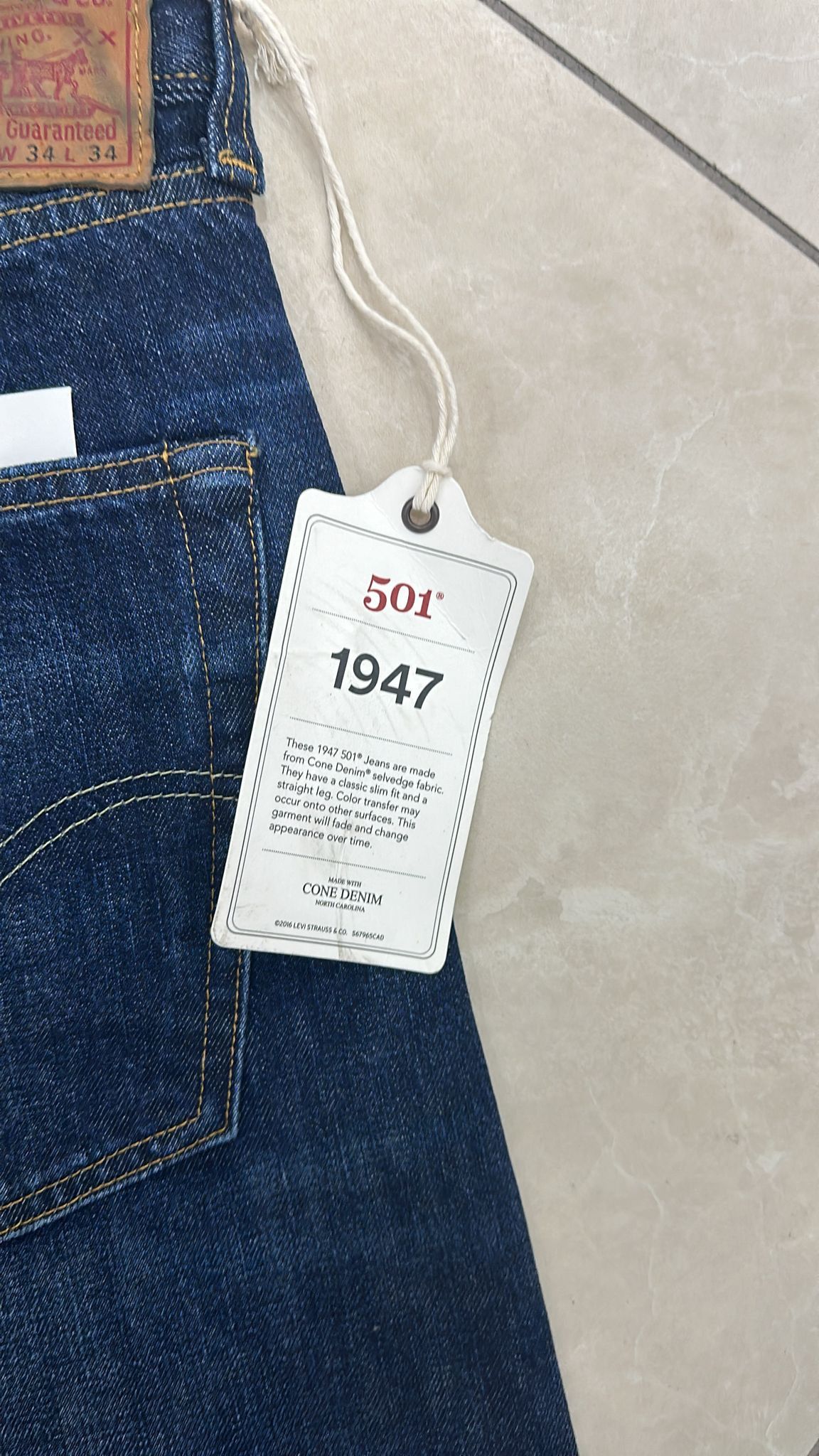 Levi's Vintage Clothing LVC Levi's Vintage Clothing 1947 501XX BigE Selvedge Jeans Size US 34 / EU 50 - 9 Thumbnail