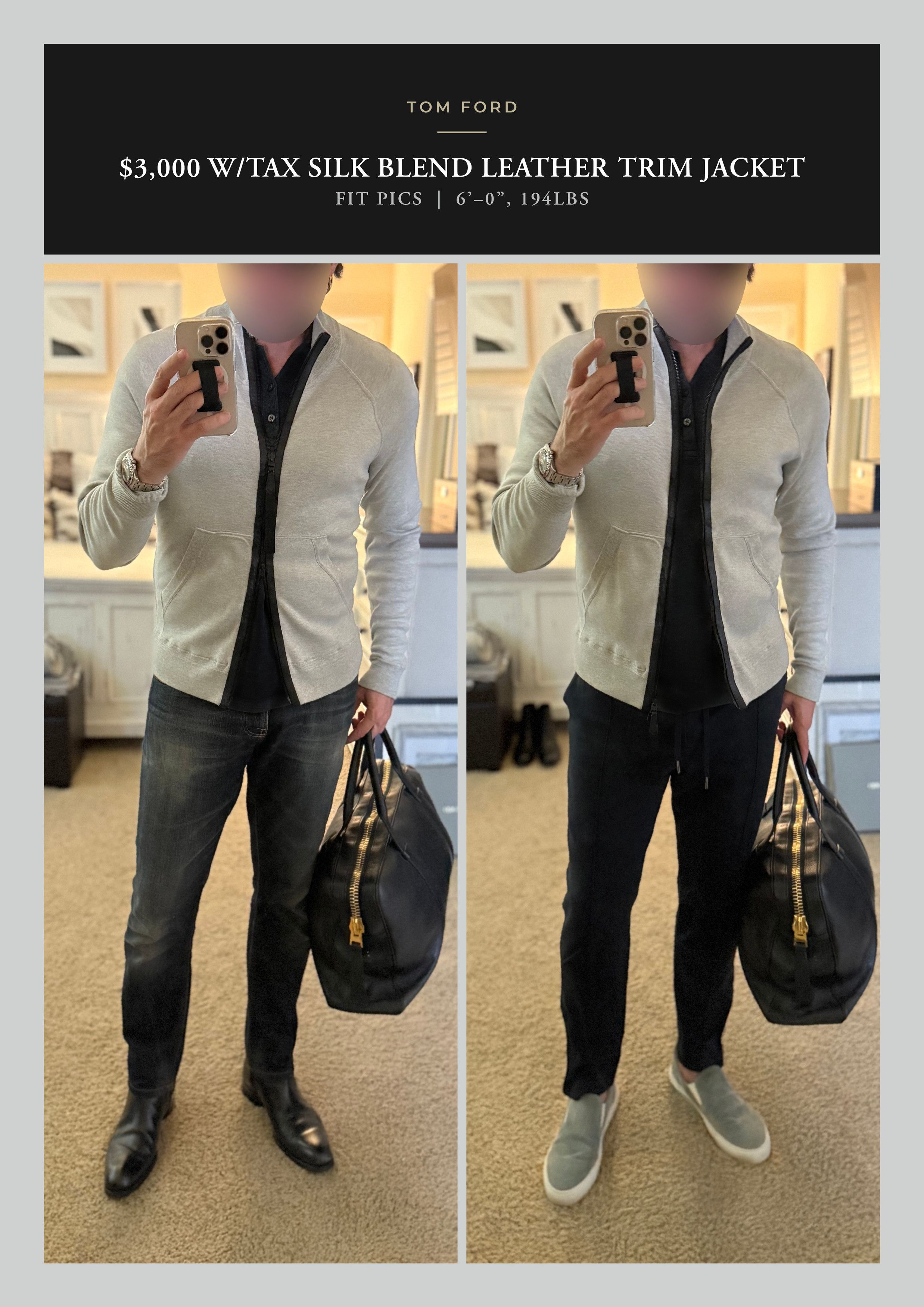 Tom Ford Best Dressed Rare $3K w/Tax Silk Blend Leather Accent Jacket Size US M / EU 48-50 / 2 - 9 Thumbnail