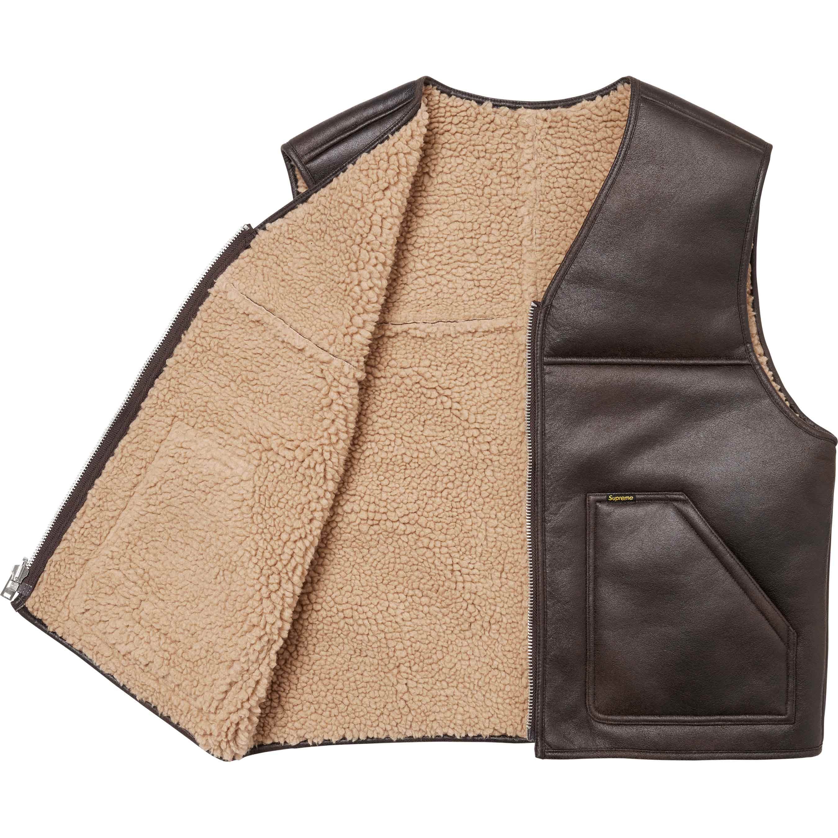 Supreme Reversible Faux Shearling Vest (FW24) - $188