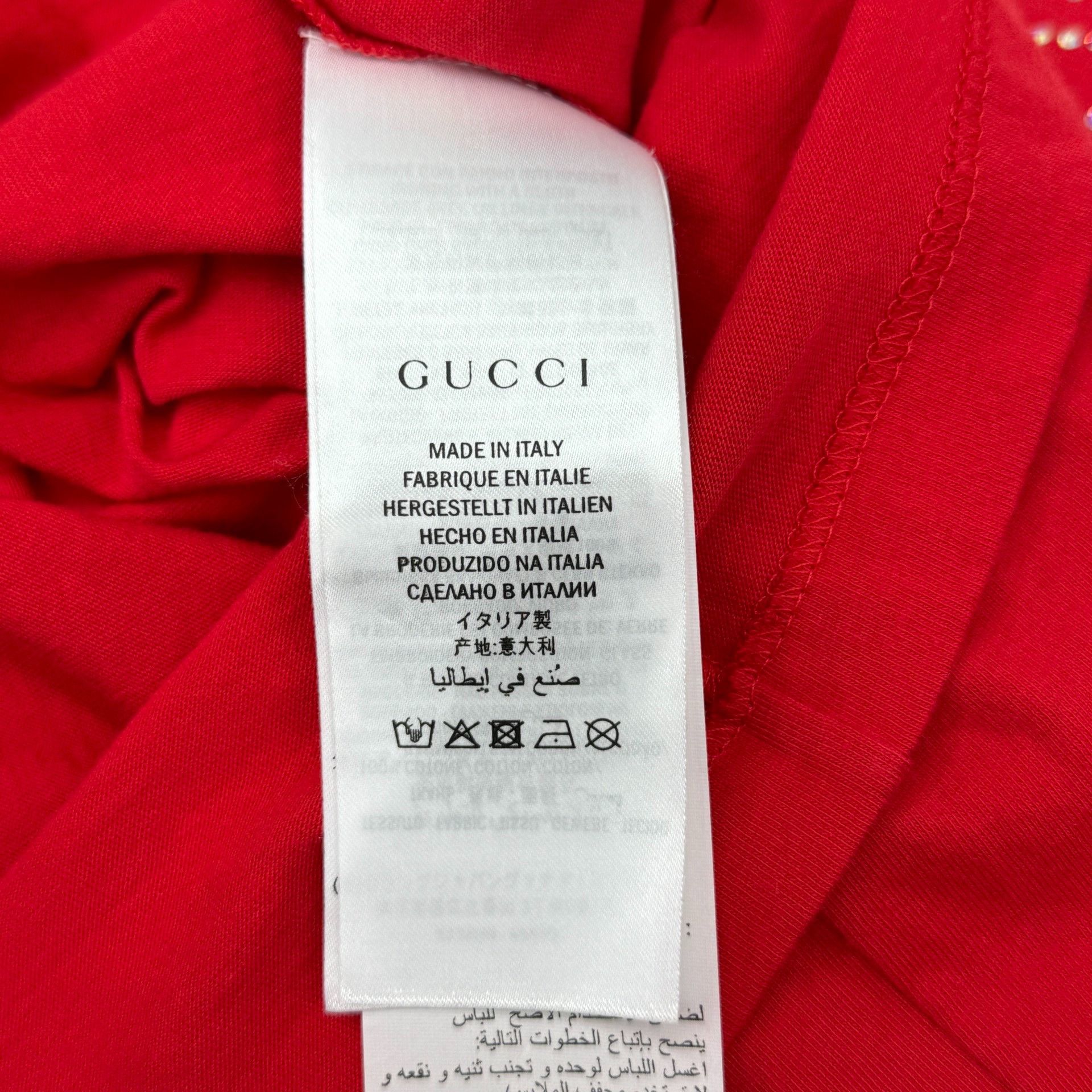 Gucci Gucci Size OSRhinestone logo short-sleeved T-shirt 2501-Nex Size US S / EU 44-46 / 1 - 5 Thumbnail