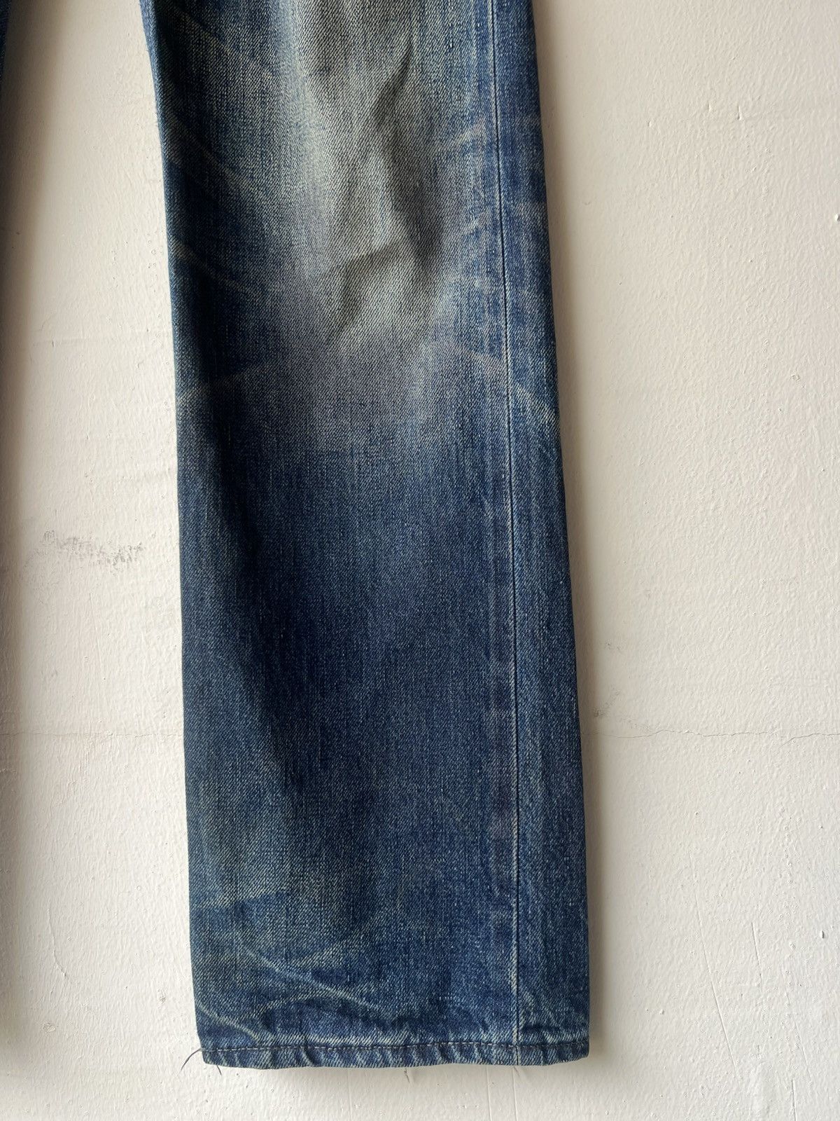 Japanese Brand Gangsterville Glad Hand Japan Dirty Mud Denim Selvedge Jeans Size US 28 / EU 44 - 13 Thumbnail