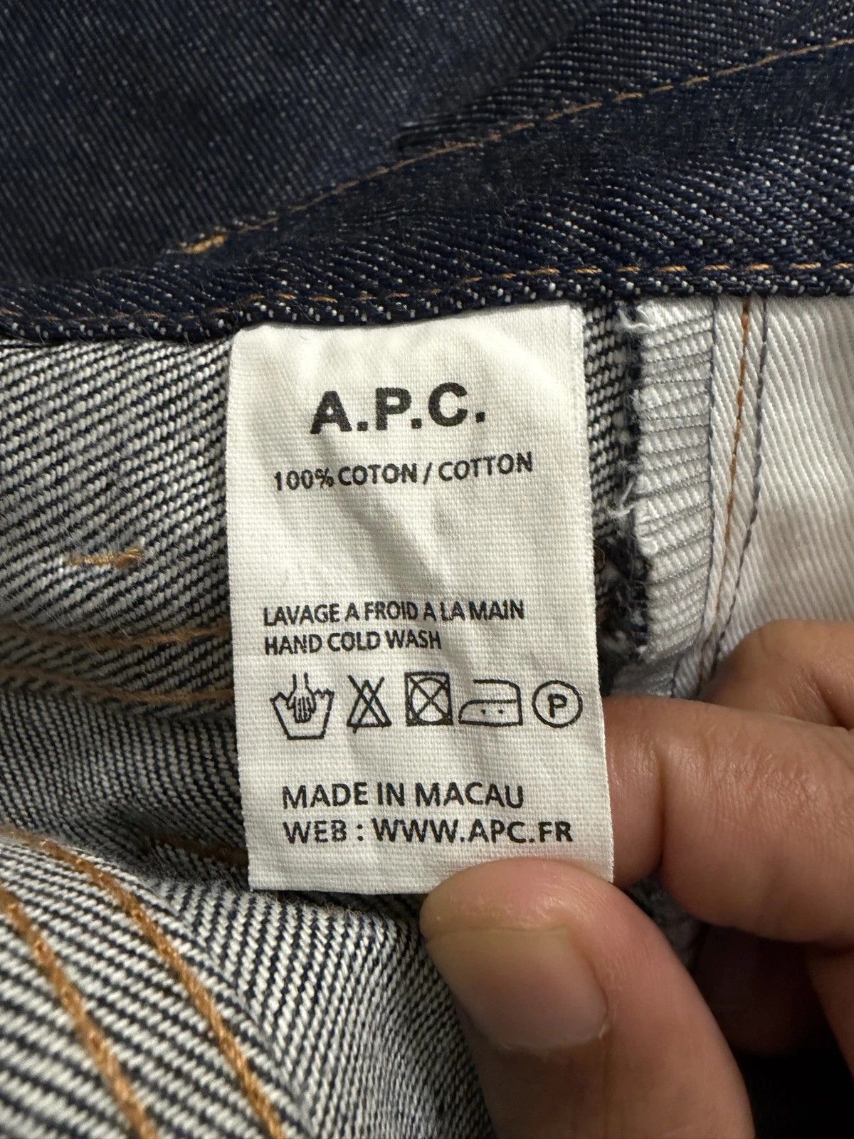 A.P.C. A.P.C New Cure H Jean Tres Etroit Size US 31 - 3 Thumbnail