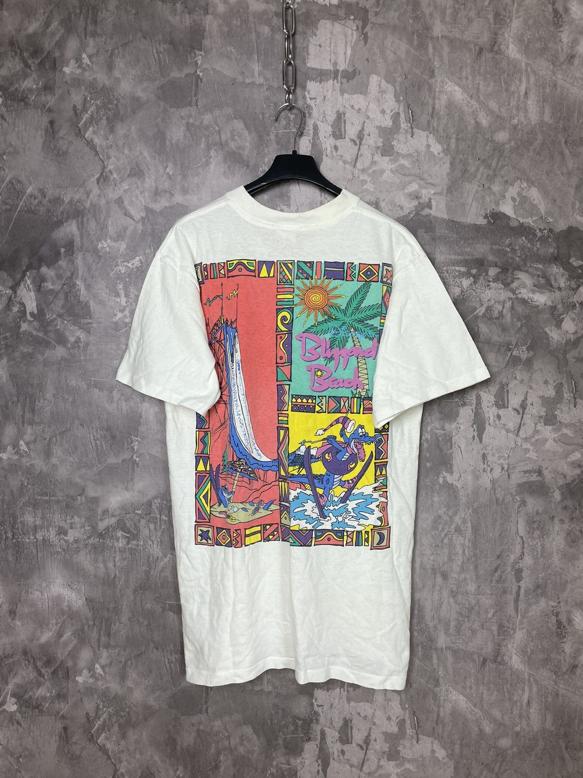 Band Tees × Disney × Vintage Rare Vintage 90s Movie Mickey Mouse Beach Summer T-Shirt🔥 Size US M / EU 48-50 / 2 - 1 Thumbnail