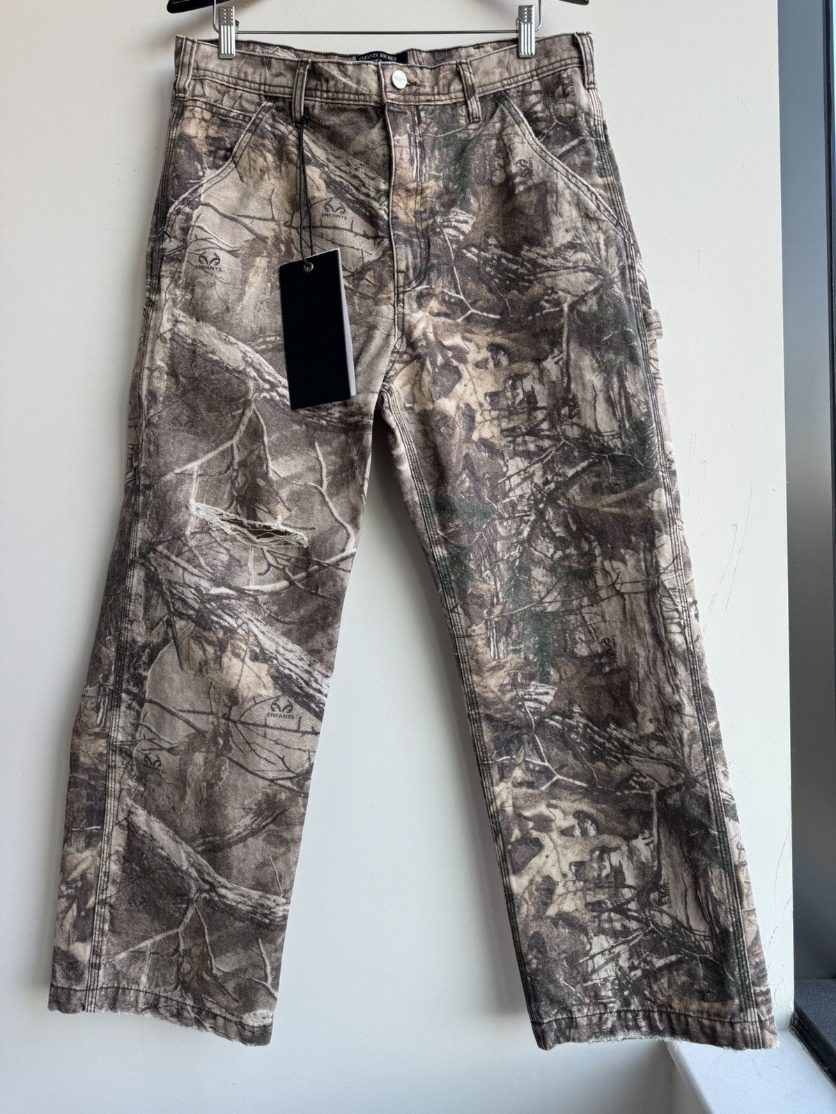 image of Enfants Riches Deprimes Realtree Camo Carpenter Paint Pants, Men's (Size 34)