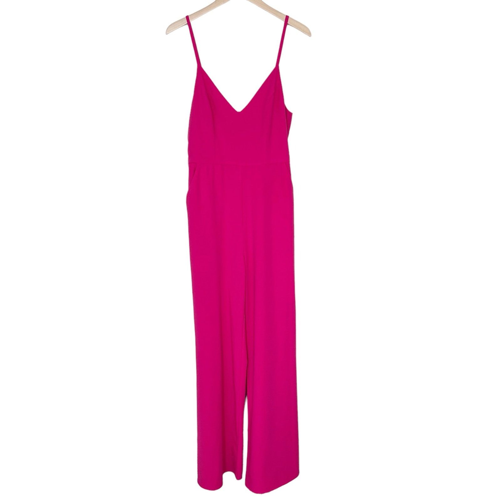 Bebe Bebe Pink Spaghetti Strap Belted Jumpsuit Sz 8 Size 30" / US 8 / IT 44 - 11 Thumbnail