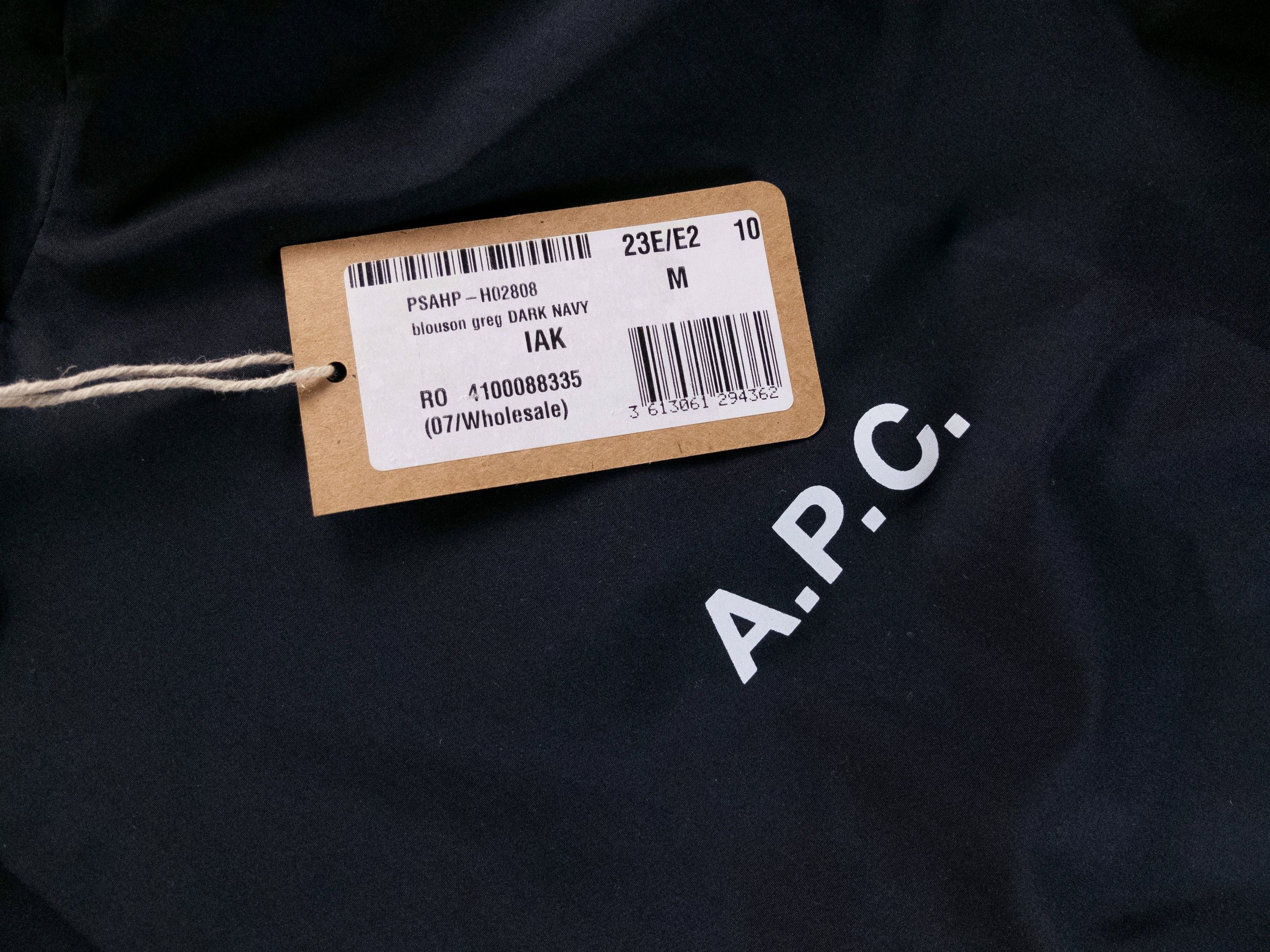 A.P.C. A.P.C. Greg navy blue hooded light blouson jacket Medium Size US M / EU 48-50 / 2 - 7 Thumbnail
