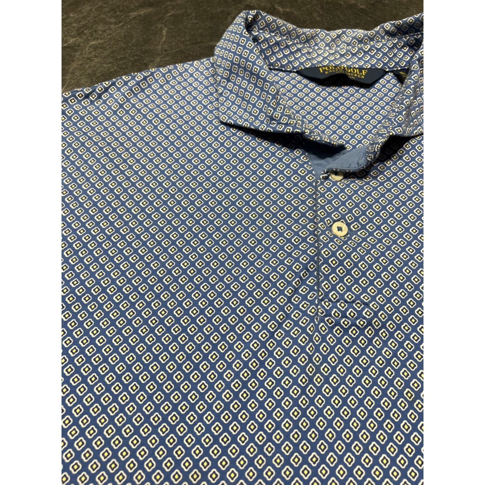 Ralph Lauren Ralph Lauren Polo Golf Shirt Blue Pattern Polo Adult XL Mens Size US XL / EU 56 / 4 - 4 Thumbnail
