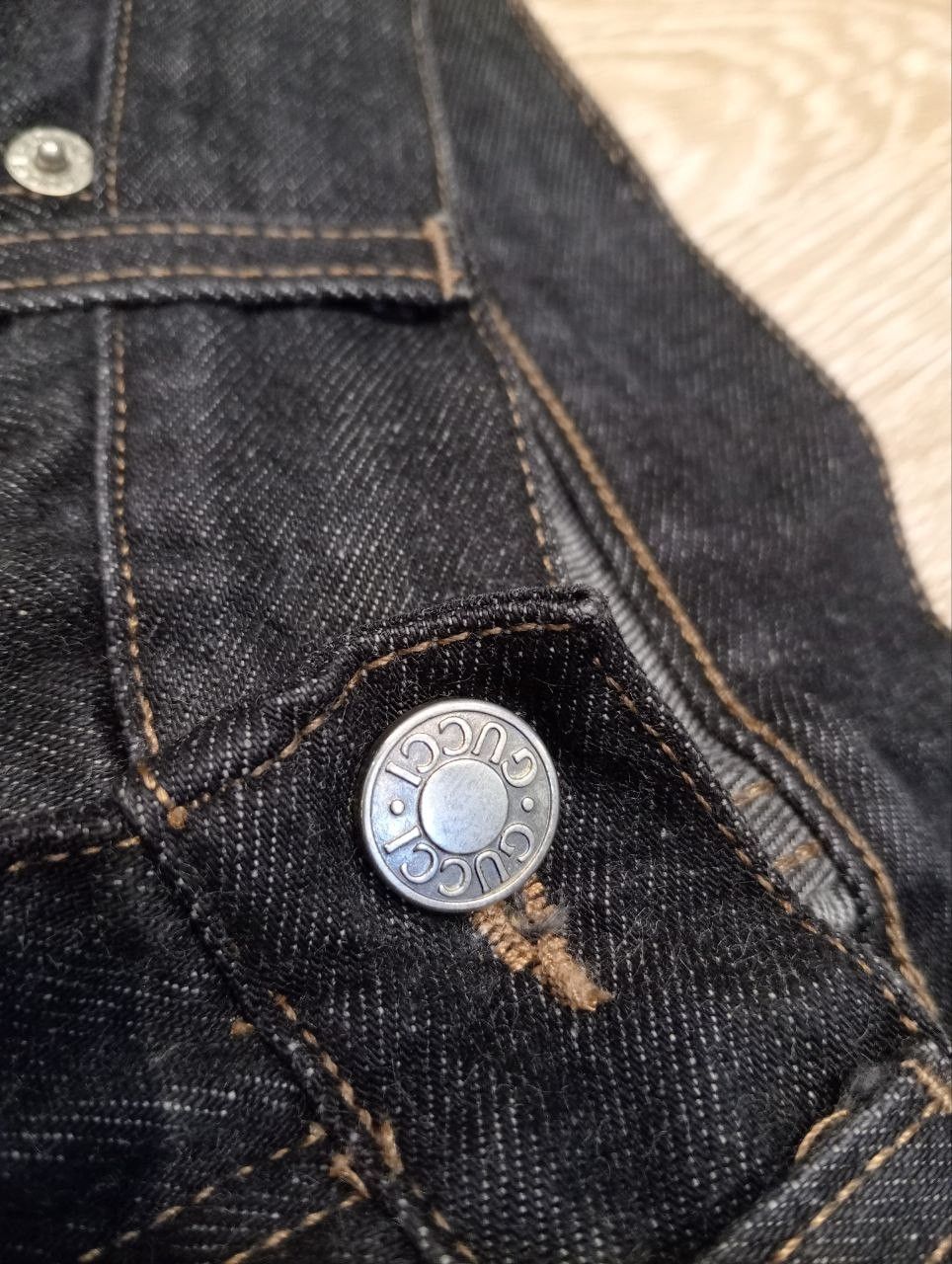 Gucci VINTAGE GUCCI BUCKLE BACK CARGO SELVEDGE JEANS Size US 30 / EU 46 - 8 Thumbnail