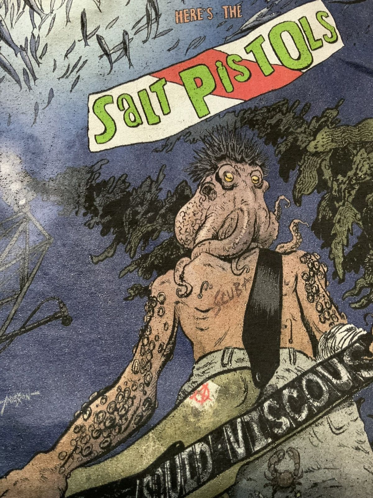 Other Hollywood Divers NeverMind Salt Pistols Squid Viscous TShirt Size US XL / EU 56 / 4 - 8 Thumbnail
