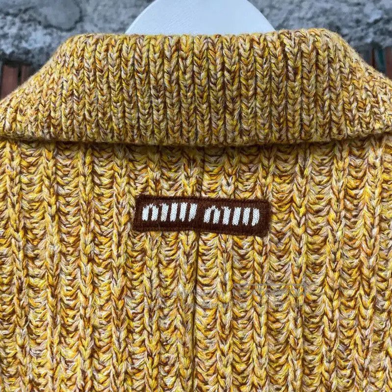 Miu Miu Yellow Women's Jacket for Spring/Fall .