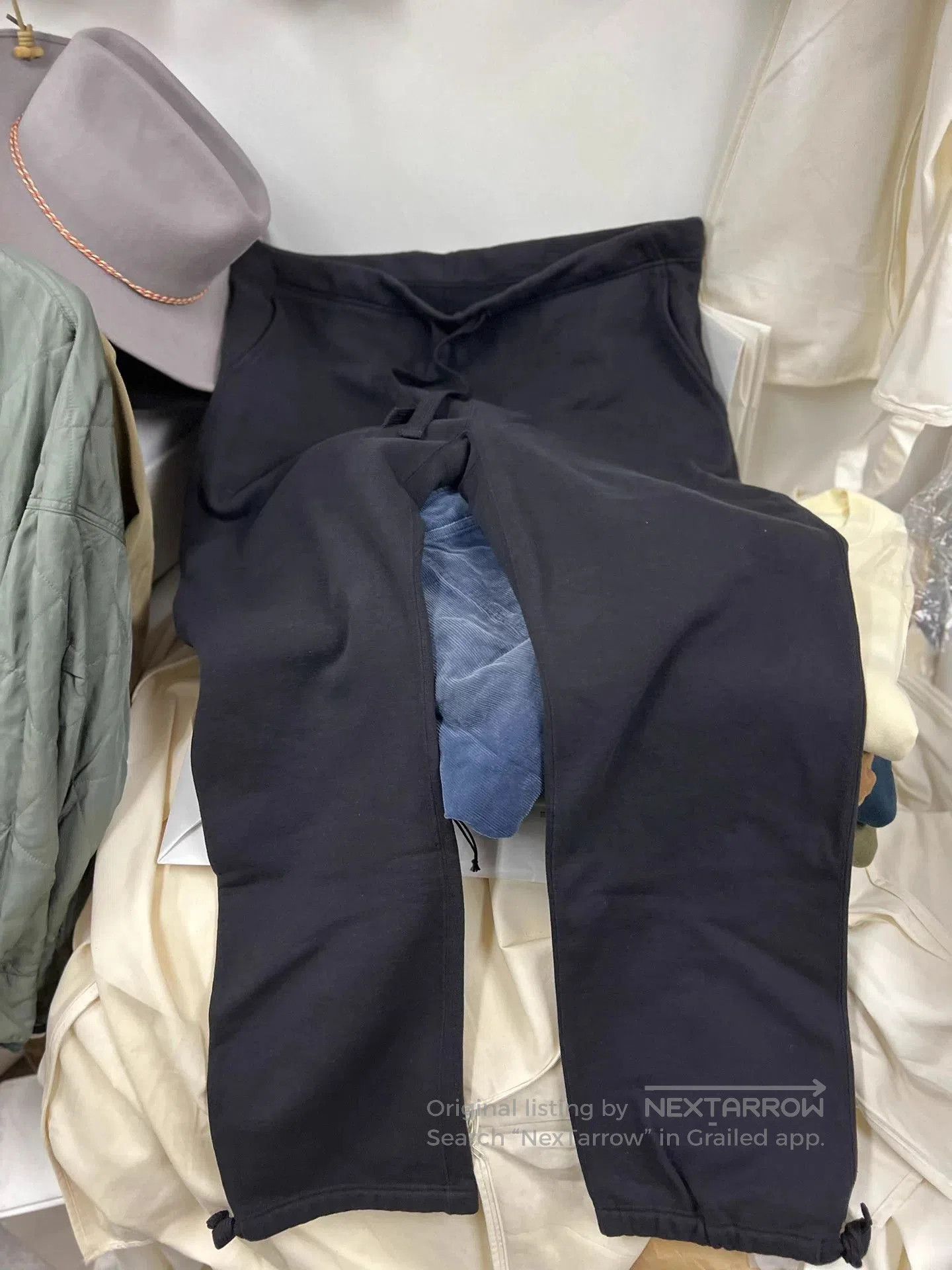 Black Casual Drawstring Pants Size 34.