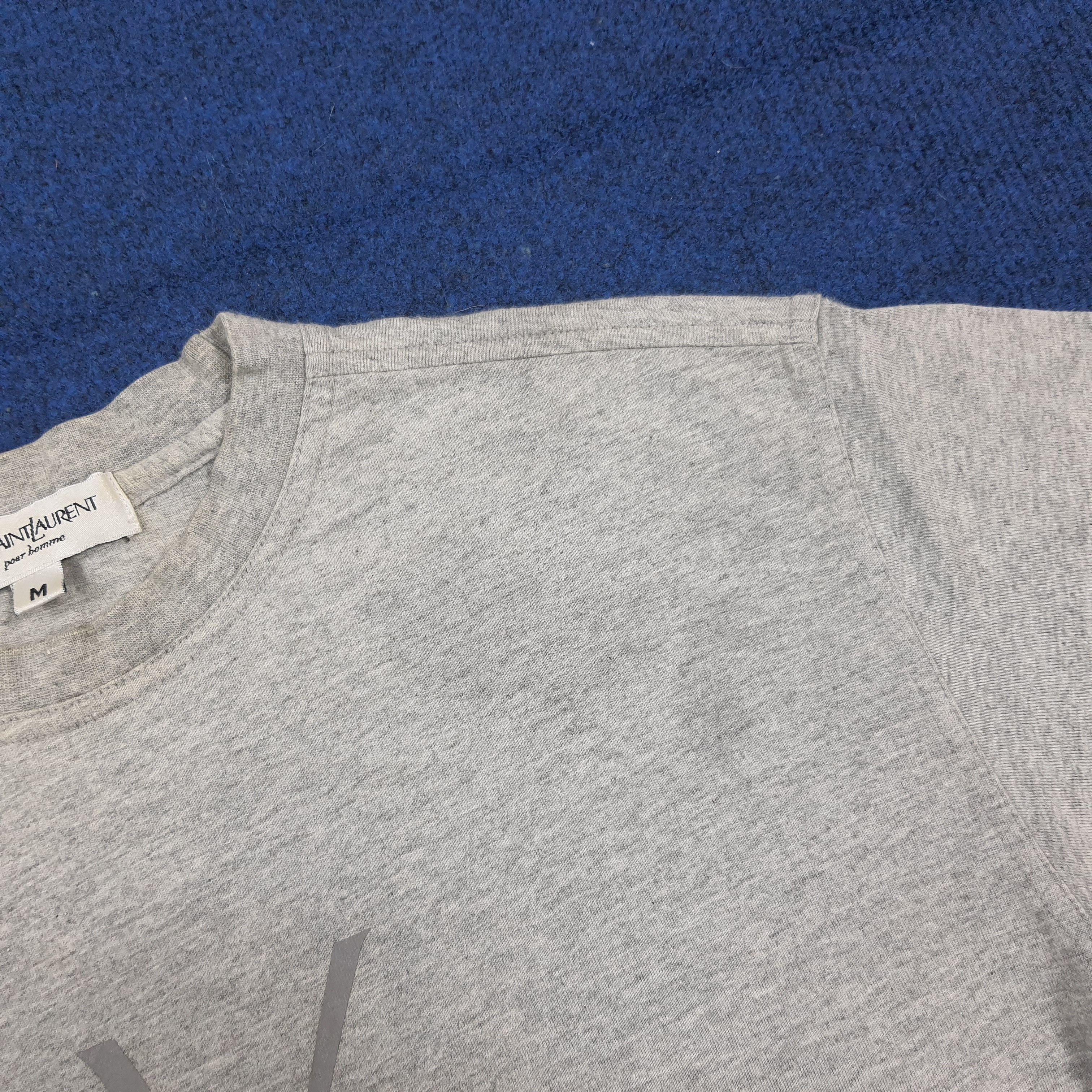 Yves Saint Laurent Vintage YSL Yves Saint Laurent Center Logo Tshirt C294N72 Size US L / EU 52-54 / 3 - 7 Thumbnail