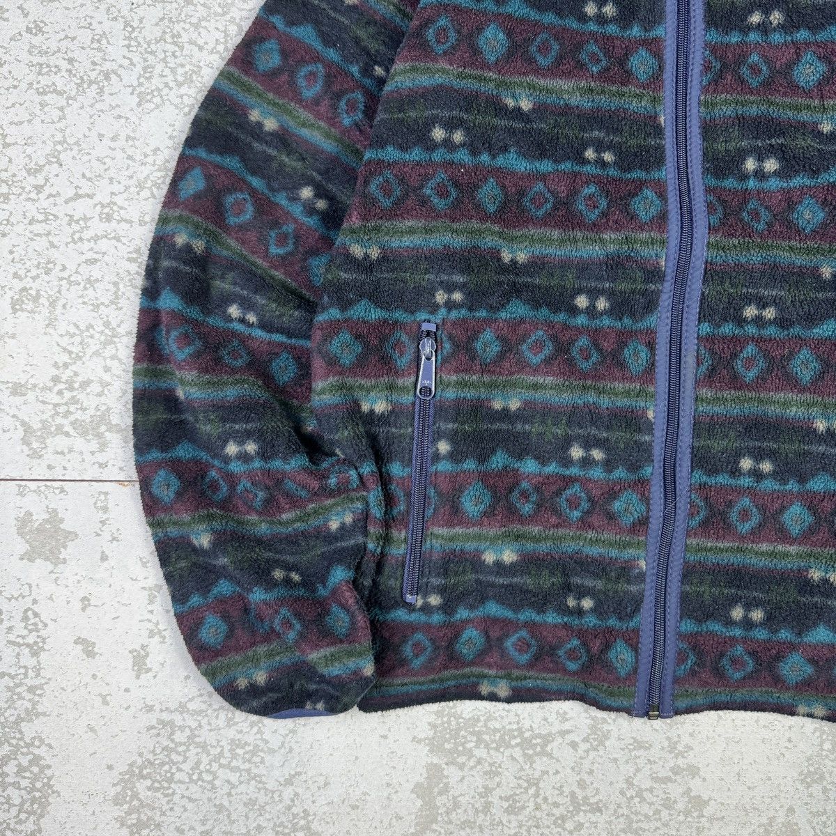 L.L. Bean × Vintage 💥Vintage L.L.Bean Native Style Fleece Jacket Size US S / EU 44-46 / 1 - 3 Thumbnail