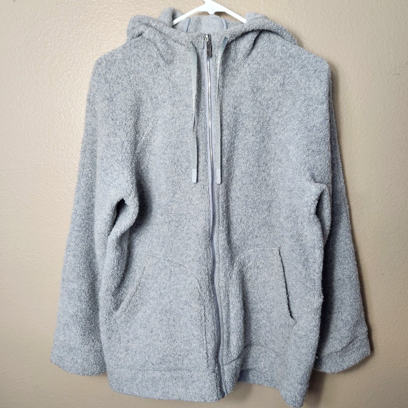 Lululemon Lululemon So Sherpa Wool Blend Boucle Gray Heather Hooded Zip Jacket Size 6 Women Casual Hoodie Jacket Size M / US 6-8 / IT 42-44 - 6 Thumbnail