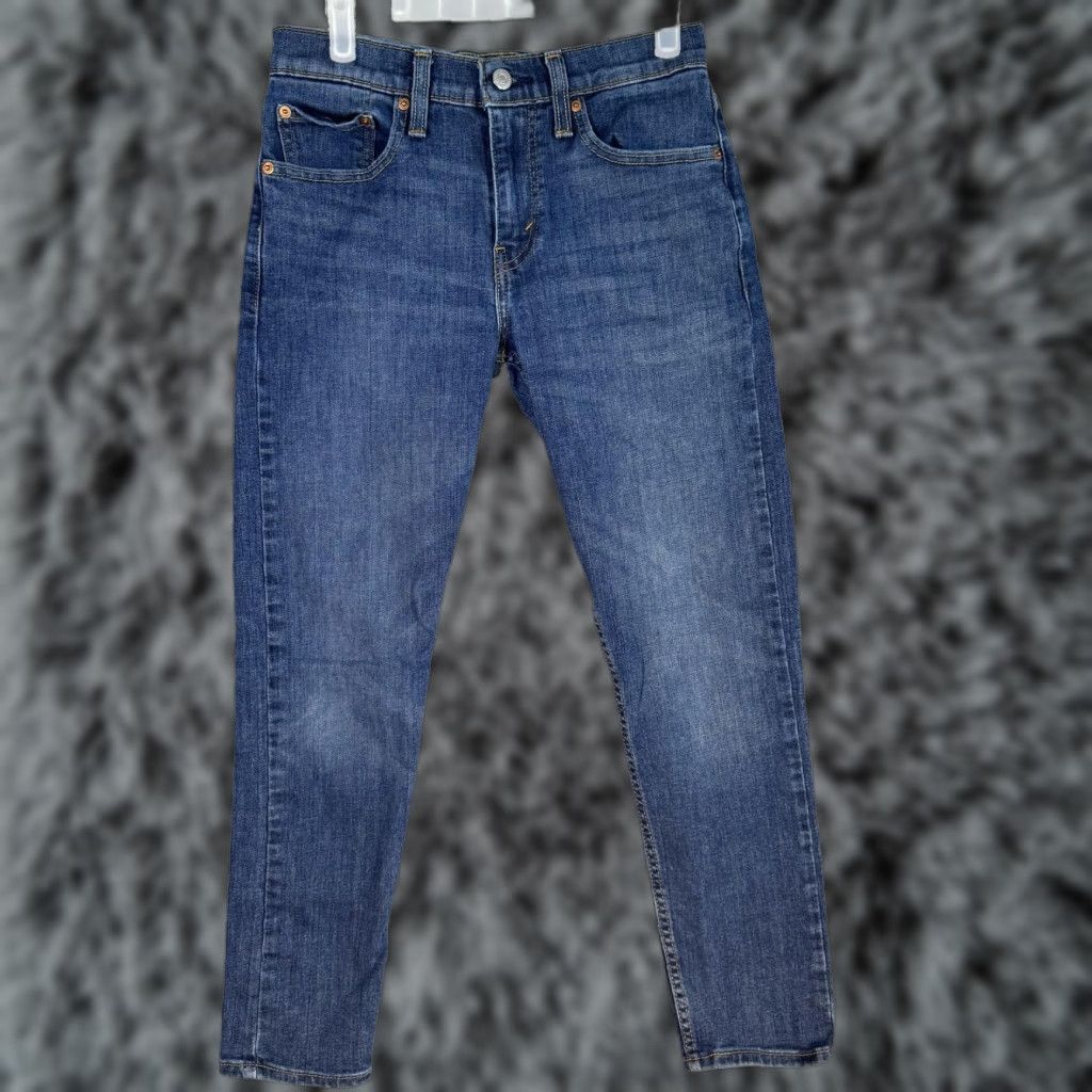 Levi's Levi's Jeans 512 Slim Tapered Stretch Denim 28x30 Blue Whiskered Levis 512 Jeans Mens 28x30 Blue Whiskered Slim Tapered Stretch Denim Pants Size US 28 / EU 44 - 1 Thumbnail