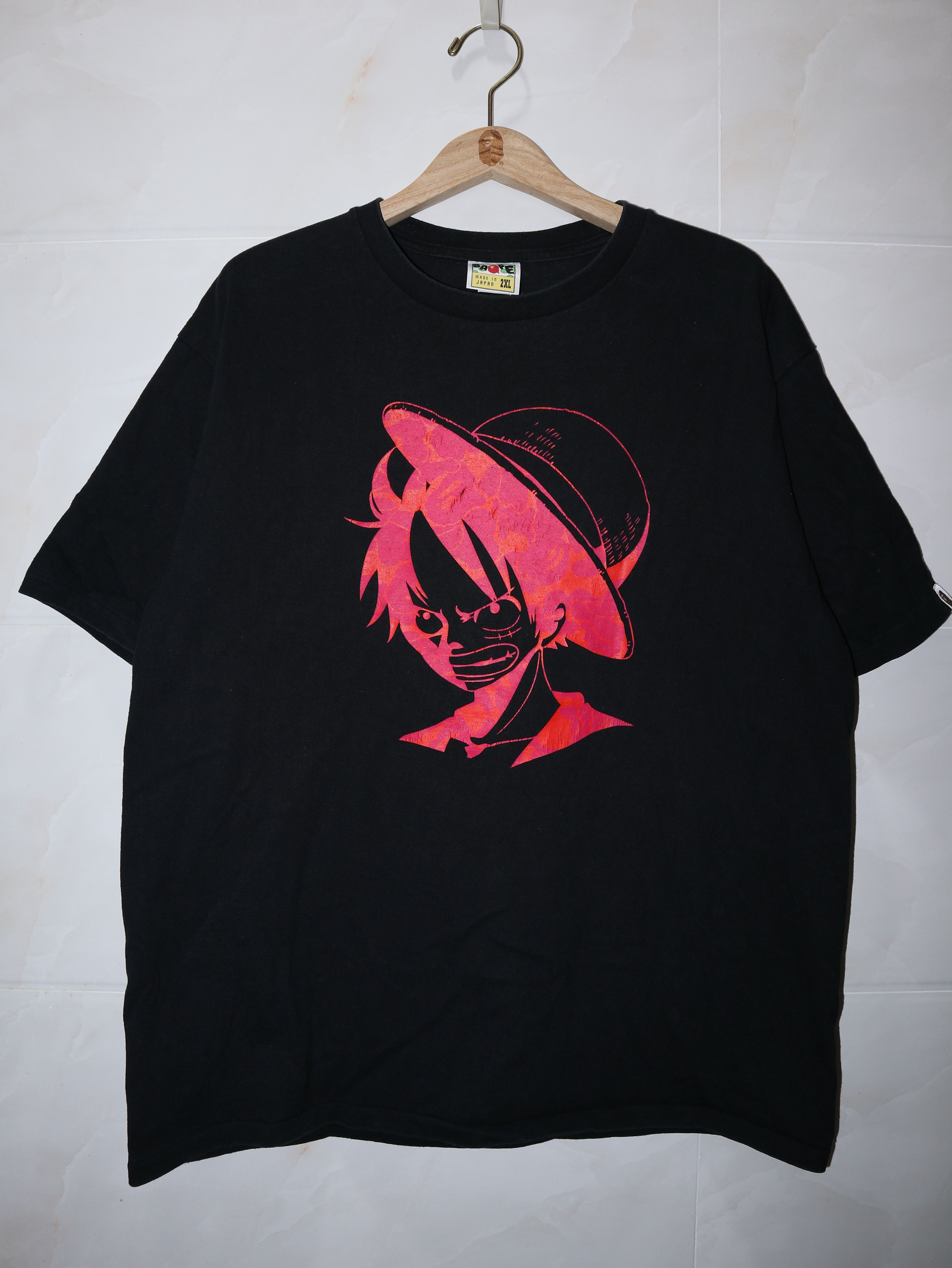 Bape × One Piece Bape x One Piece ABC Camo Luffy Tee Size US XXL / EU 58 / 5 - 1 Thumbnail