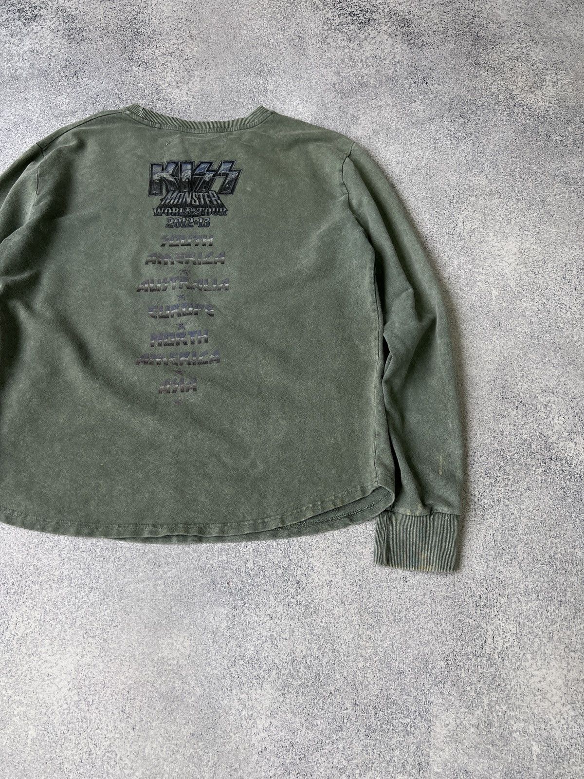 Vintage Kiss Tour Merch Long sleeve tee