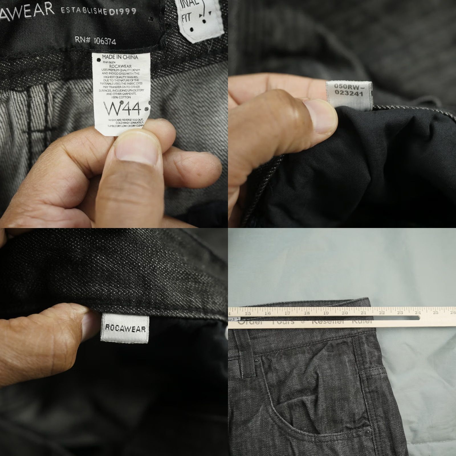 Rocawear Rocawear Shorts Mens 44 Black Denim Original Fit Streetwear Long Relaxed Logo Size US 44 / EU 60 - 8 Thumbnail