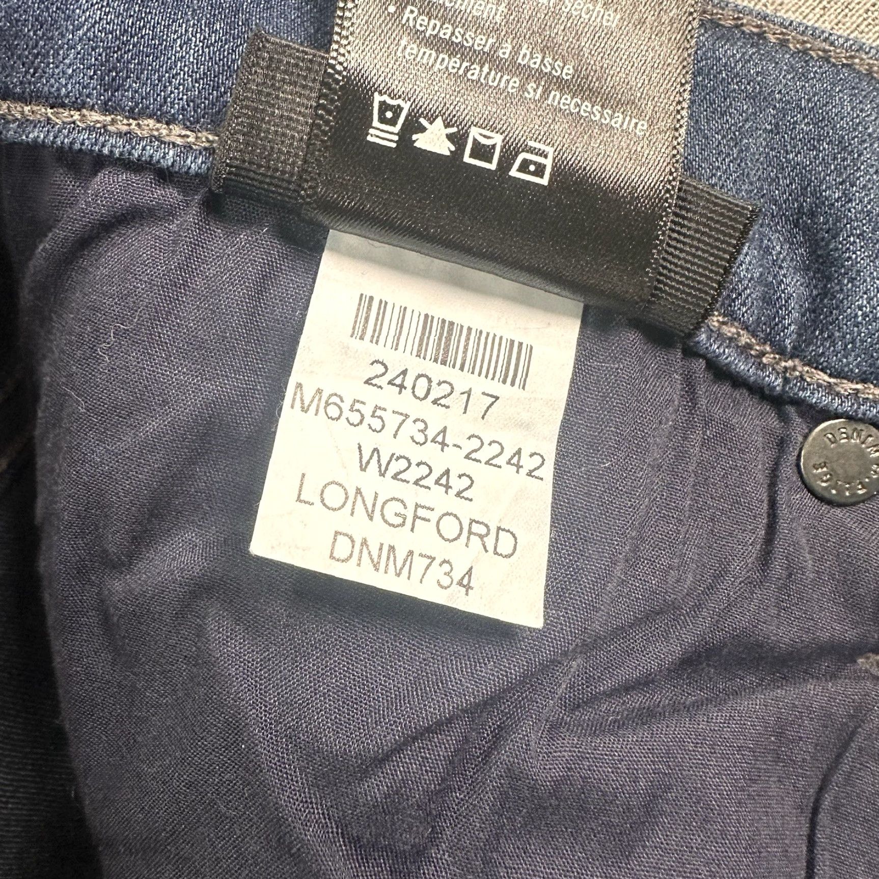 min Paige Federal Jeans Mens 36x33 Blue Slim Straight Stretch Paige