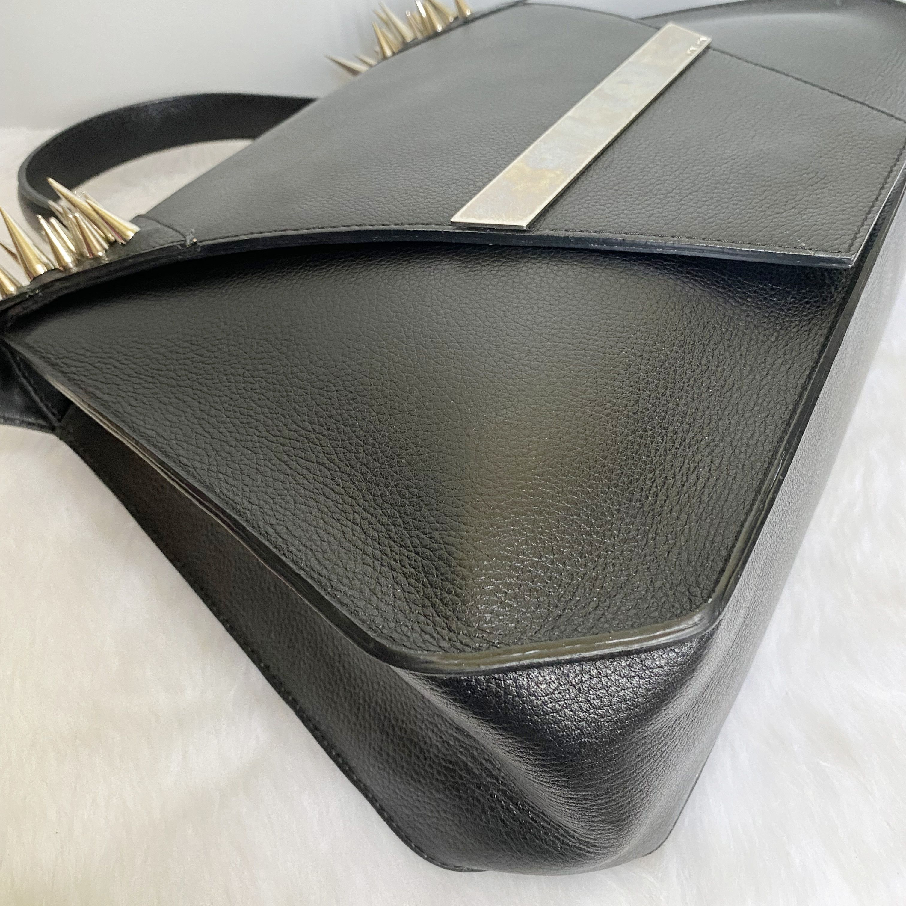 Other LYA LYA The Vault Black Leather Spiked Top Handle Bag Size ONE SIZE - 7 Thumbnail